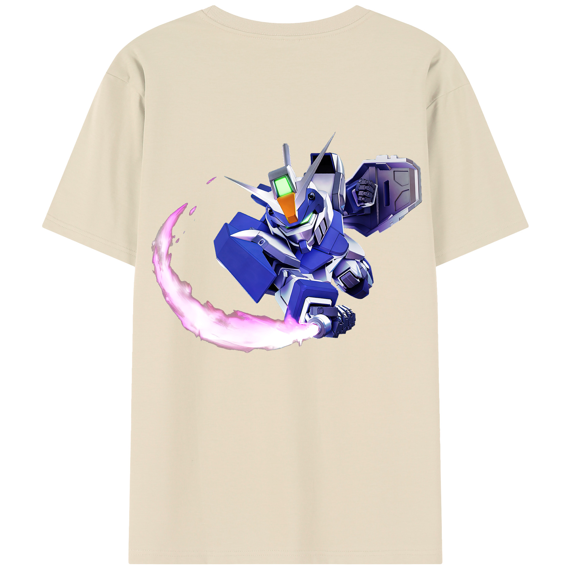 （画像用） 機動戦士ガンダム Mobile Suit Gundam 綿100％半袖Tシャツ（背面プリント）
