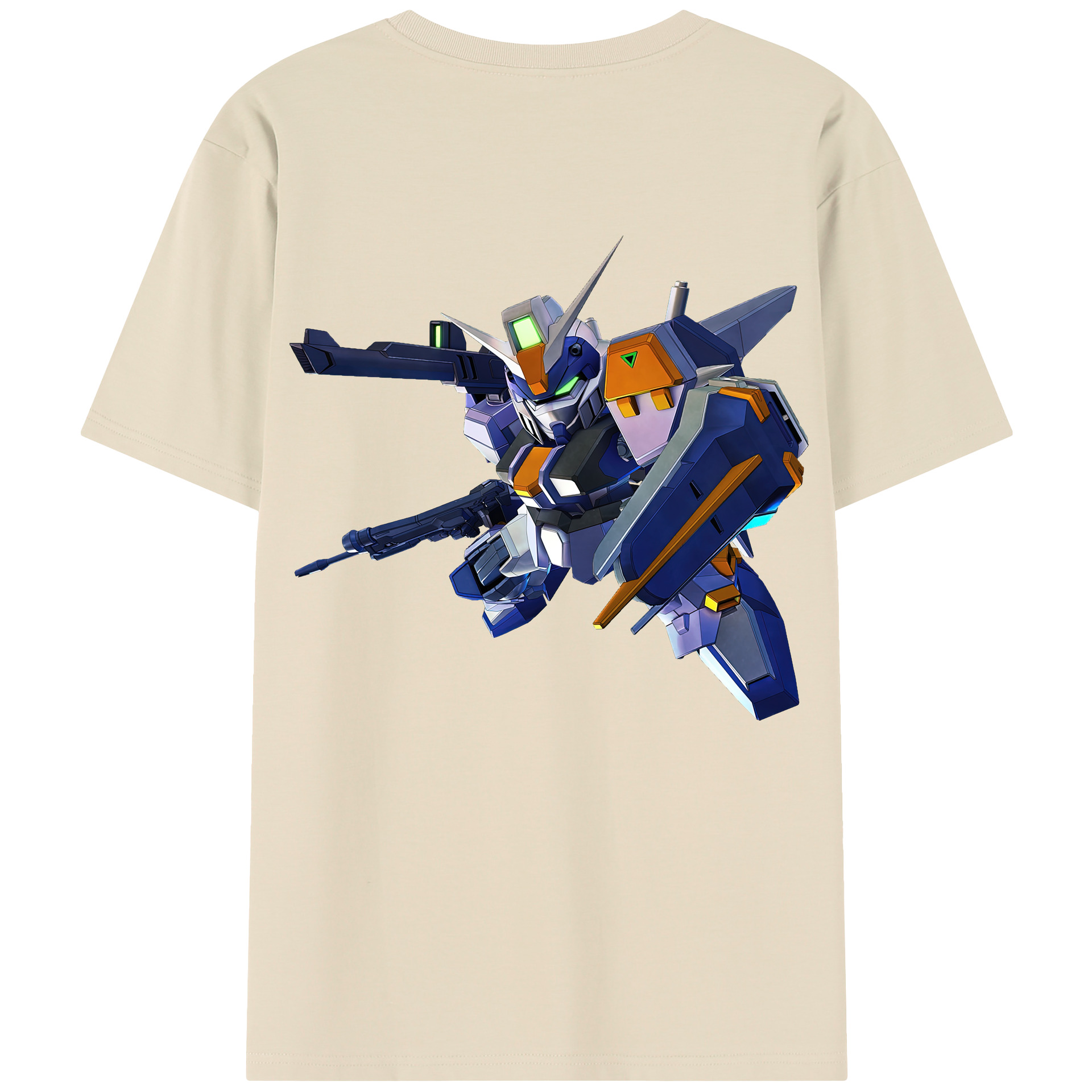 （画像用） 機動戦士ガンダム Mobile Suit Gundam 綿100％半袖Tシャツ（背面プリント）