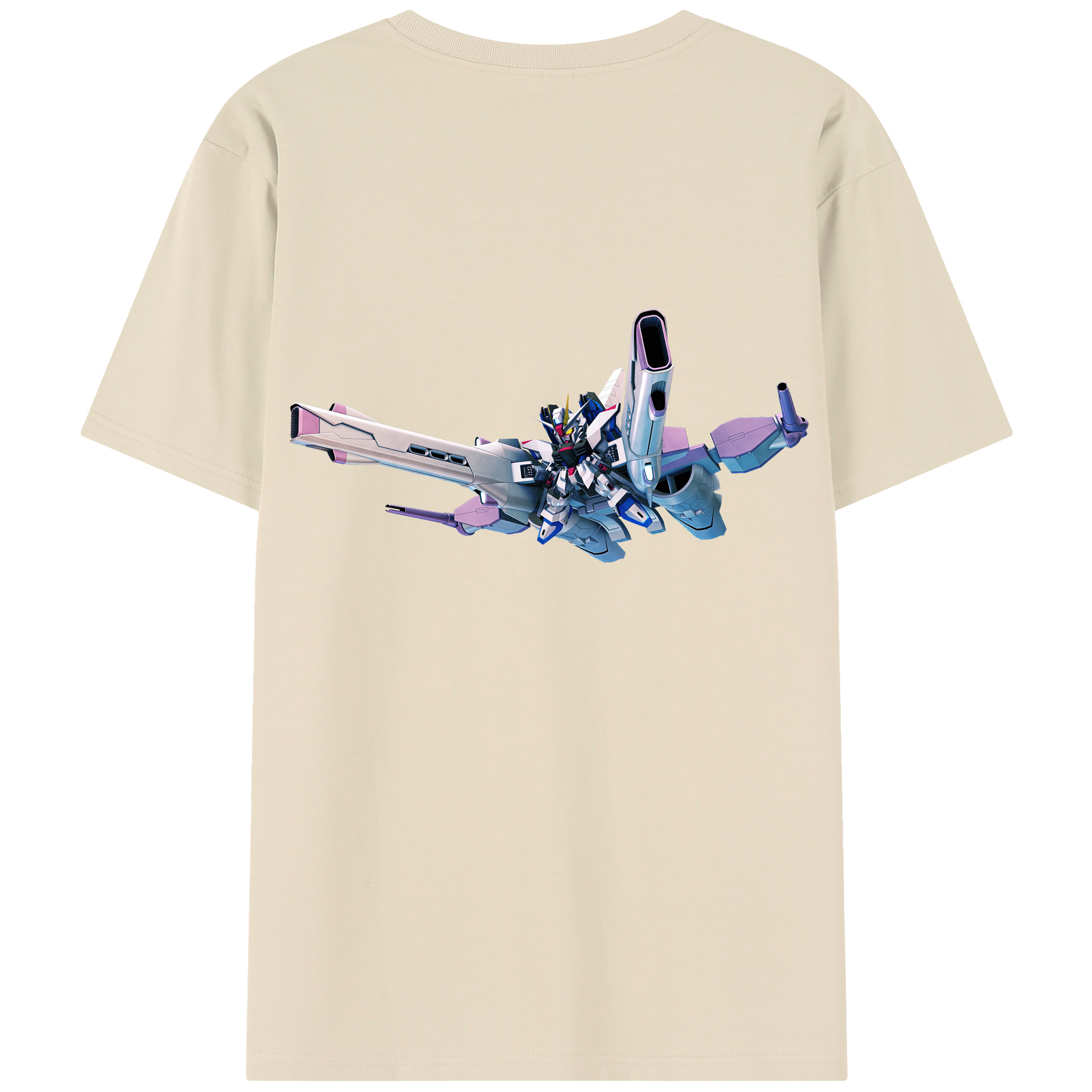 （画像用） 機動戦士ガンダム Mobile Suit Gundam 綿100％半袖Tシャツ（背面プリント）