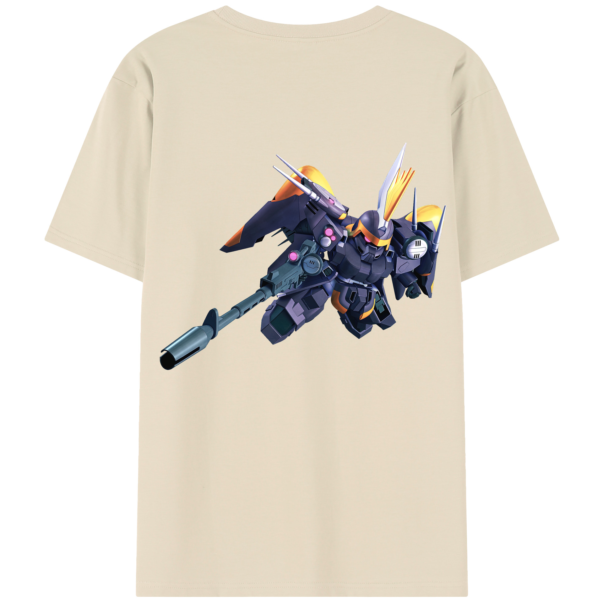 （画像用） 機動戦士ガンダム Mobile Suit Gundam 綿100％半袖Tシャツ（背面プリント）