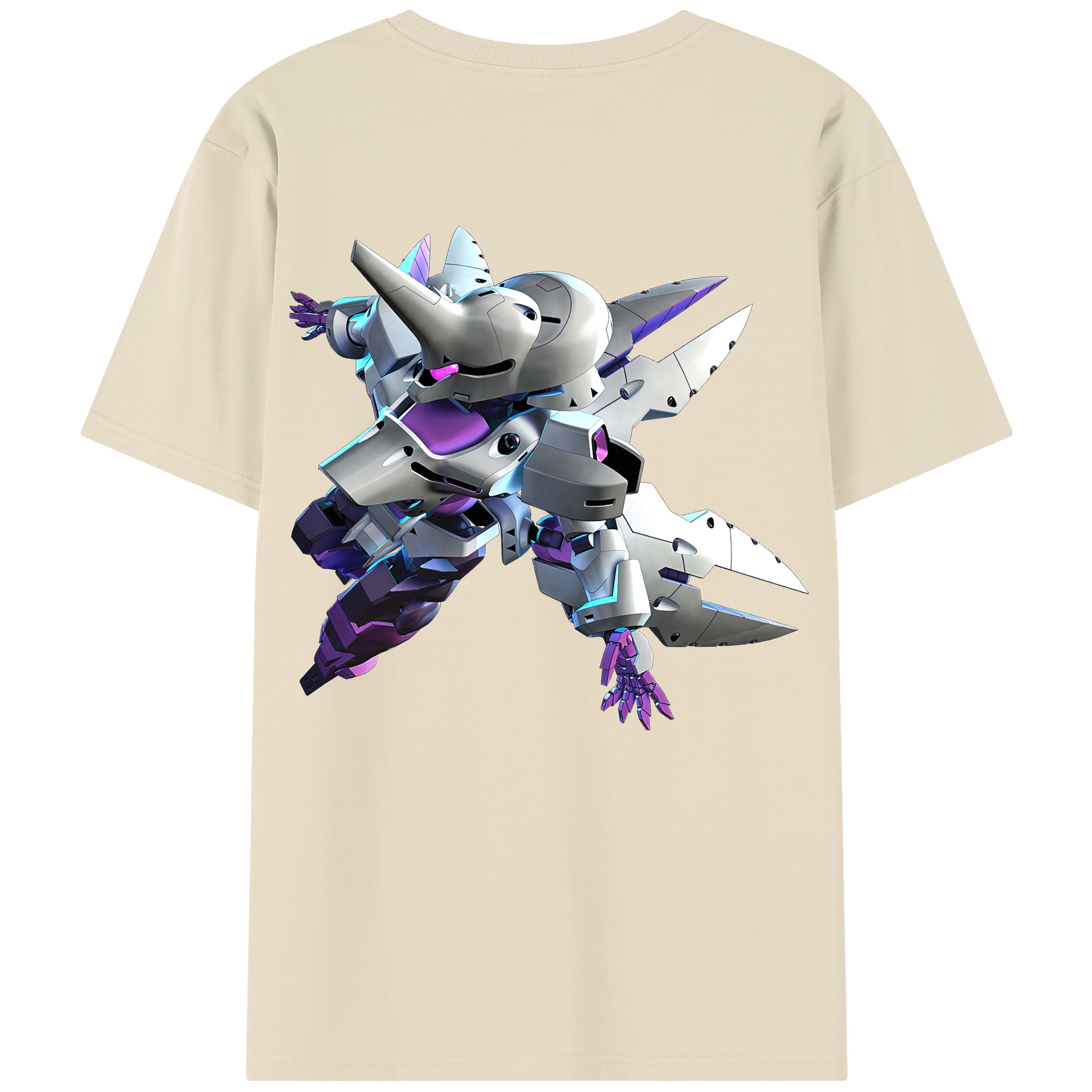 （画像用） 機動戦士ガンダム Mobile Suit Gundam 綿100％半袖Tシャツ（背面プリント）