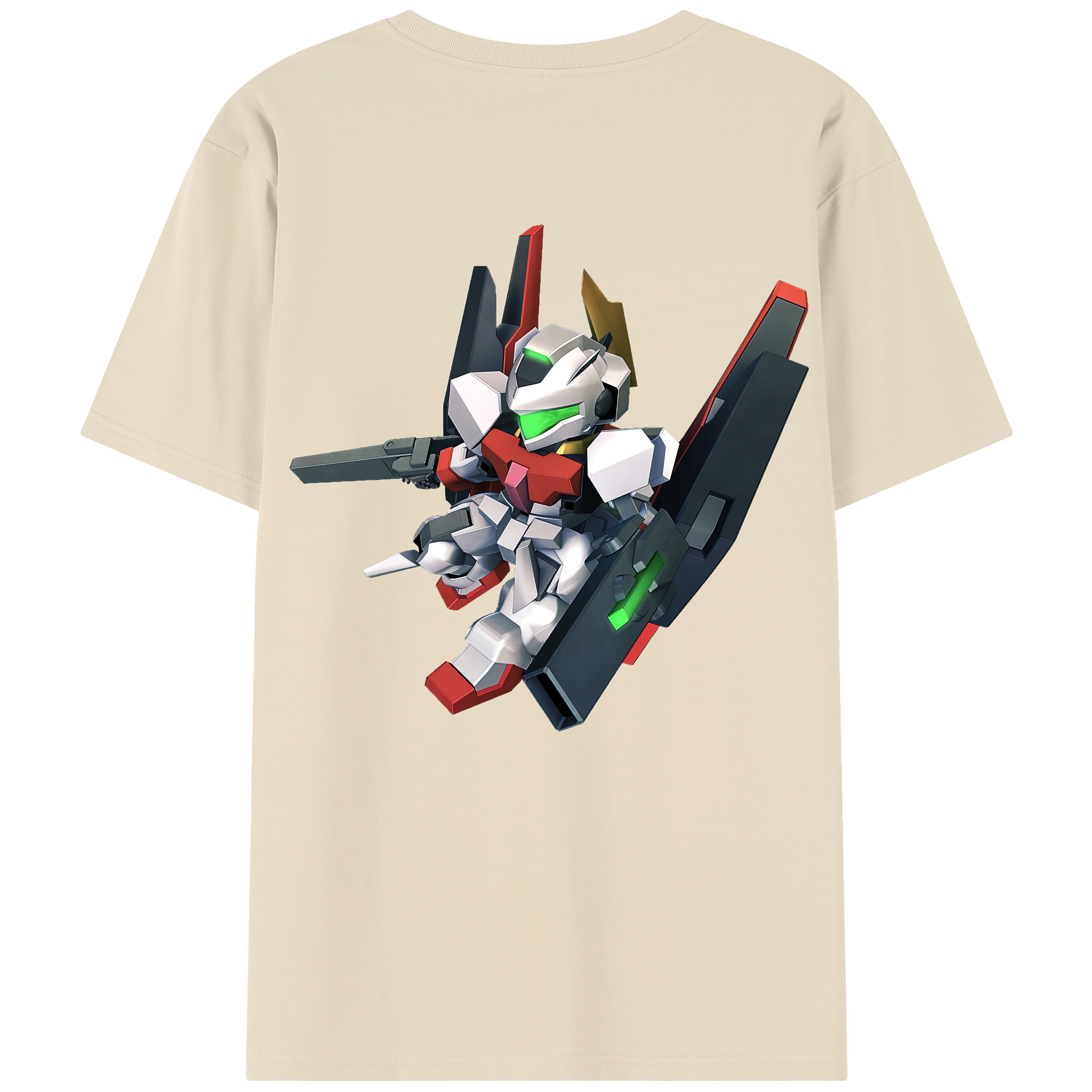 （画像用） 機動戦士ガンダム Mobile Suit Gundam 綿100％半袖Tシャツ（背面プリント）