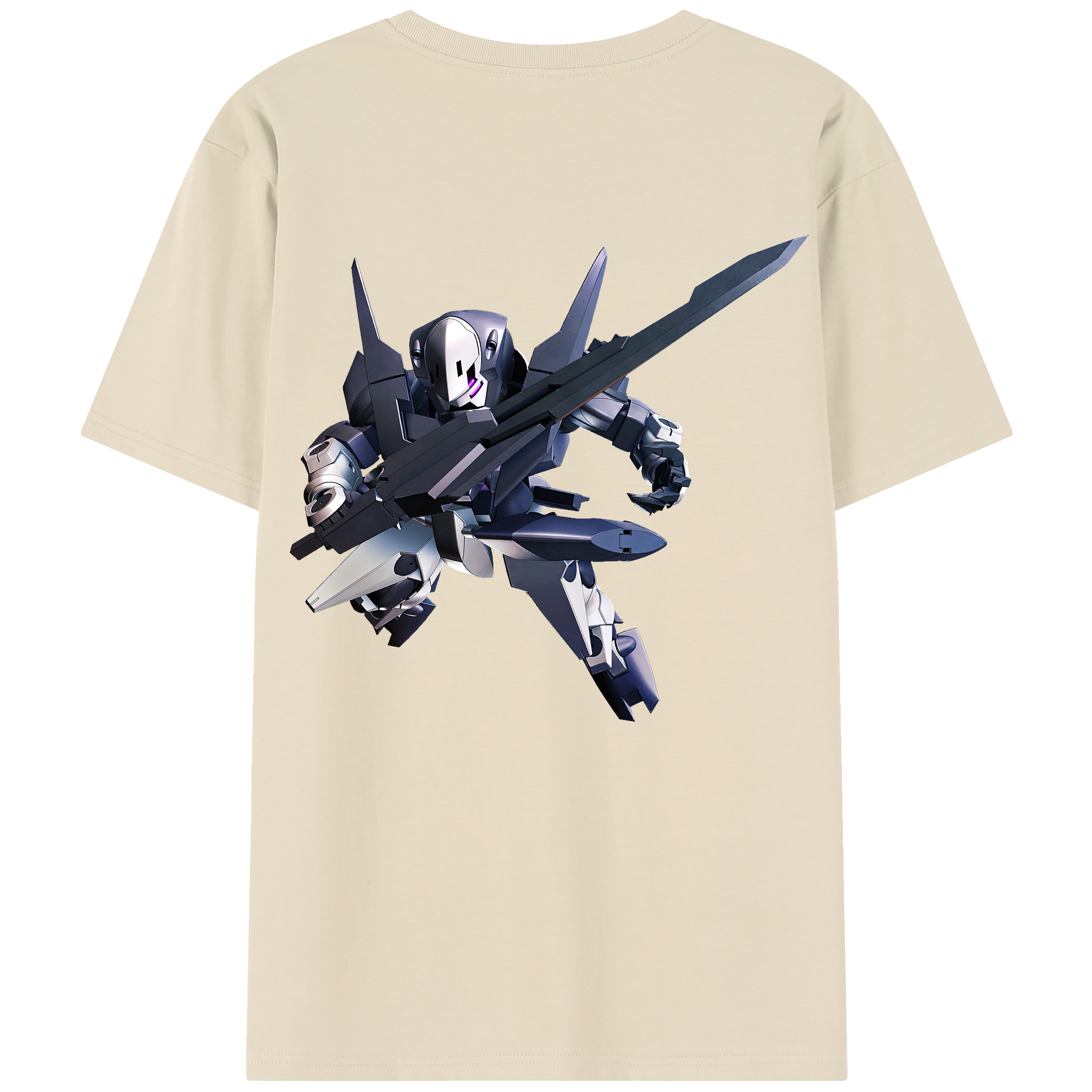 （画像用） 機動戦士ガンダム Mobile Suit Gundam 綿100％半袖Tシャツ（背面プリント）