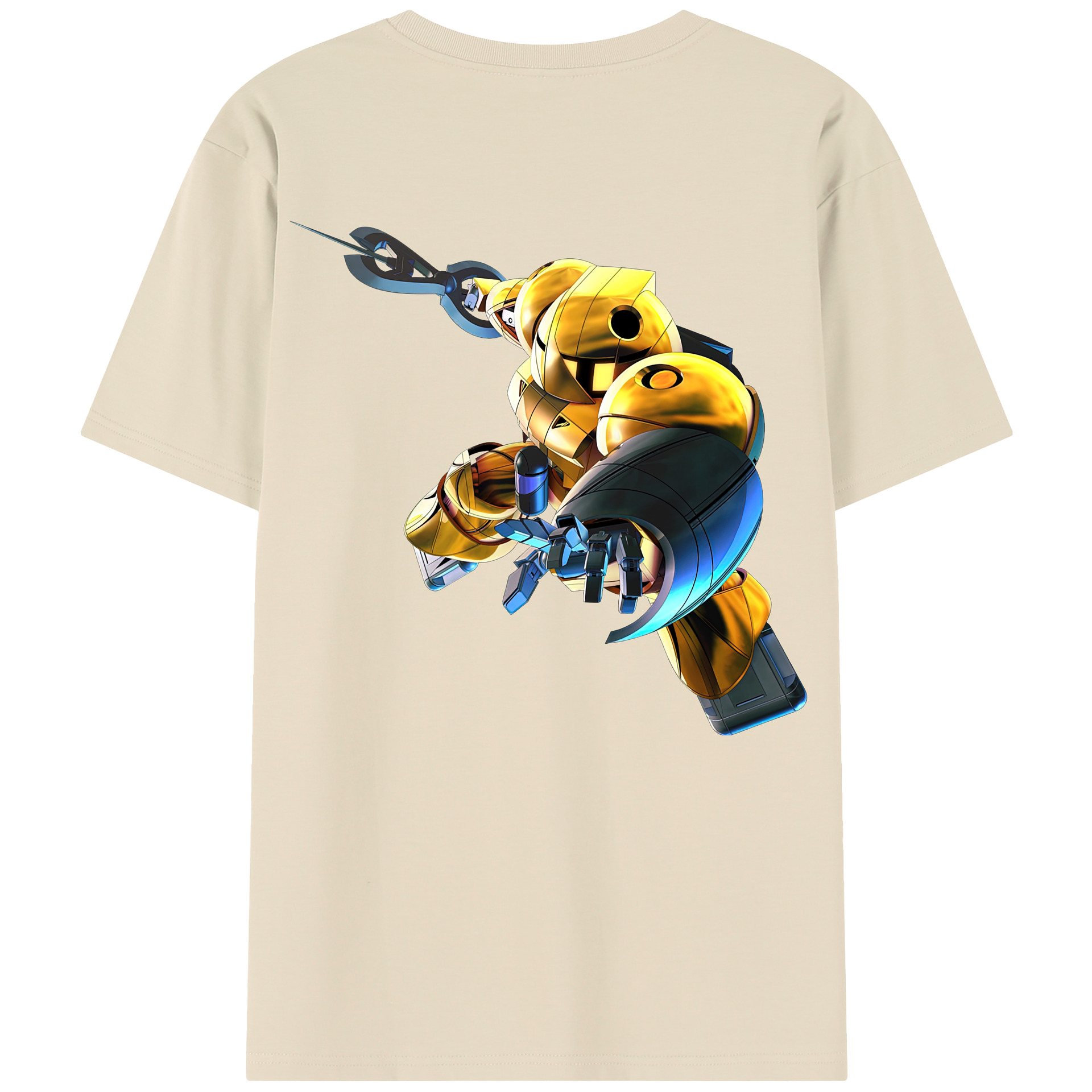 （画像用） 機動戦士ガンダム Mobile Suit Gundam 綿100％半袖Tシャツ（背面プリント）