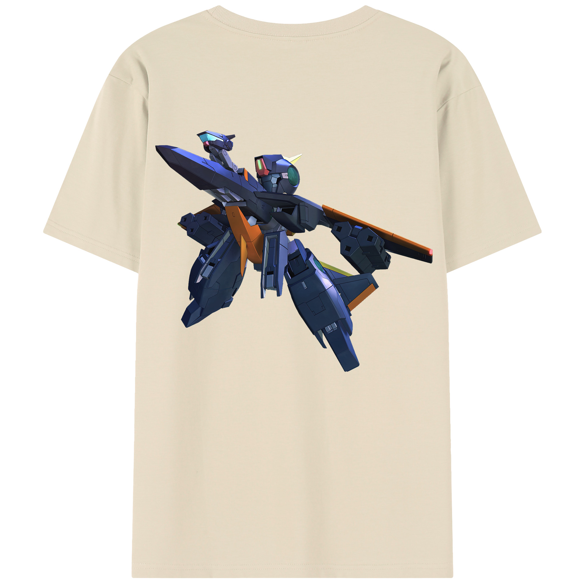 （画像用） 機動戦士ガンダム Mobile Suit Gundam 綿100％半袖Tシャツ（背面プリント）