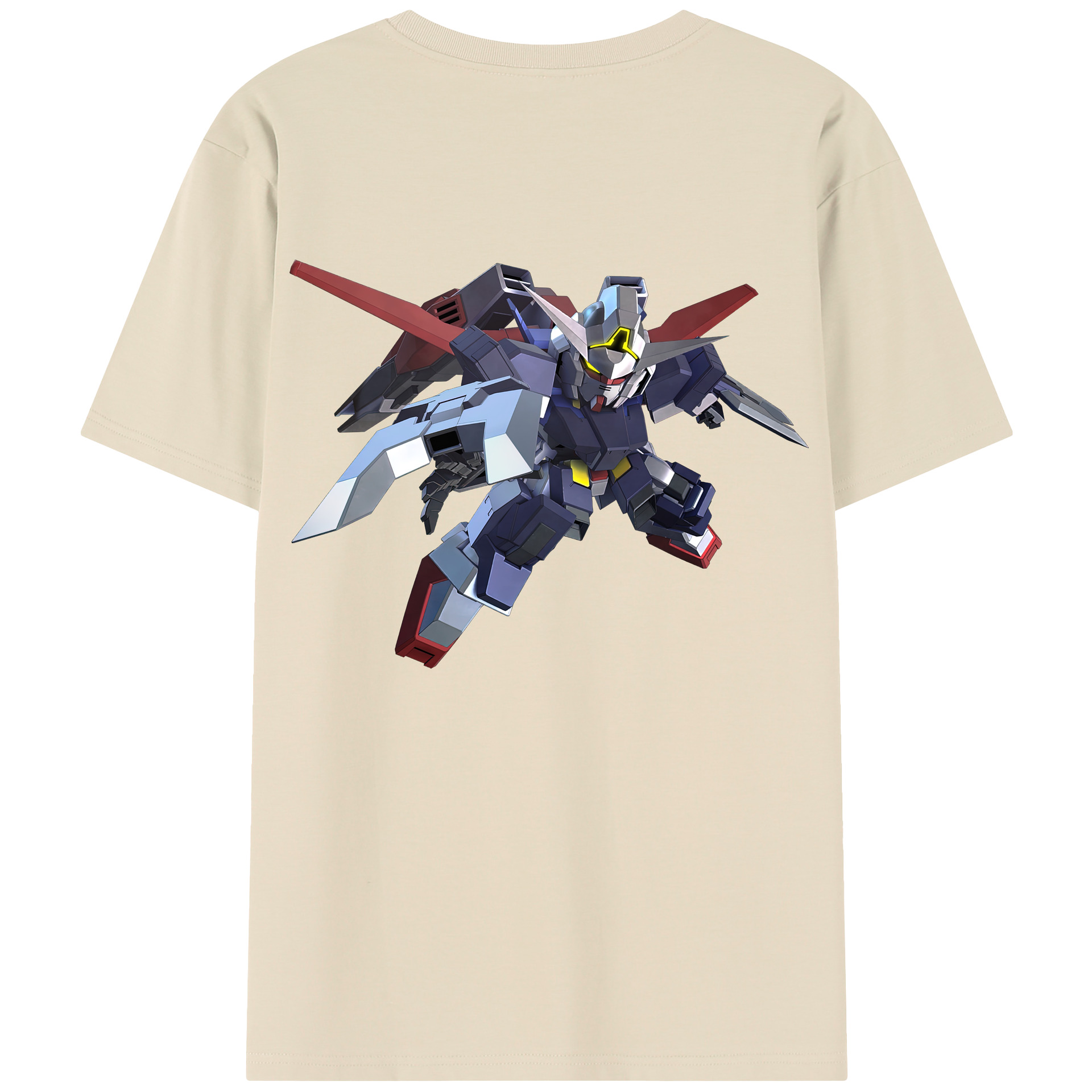 （画像用） 機動戦士ガンダム Mobile Suit Gundam 綿100％半袖Tシャツ（背面プリント）