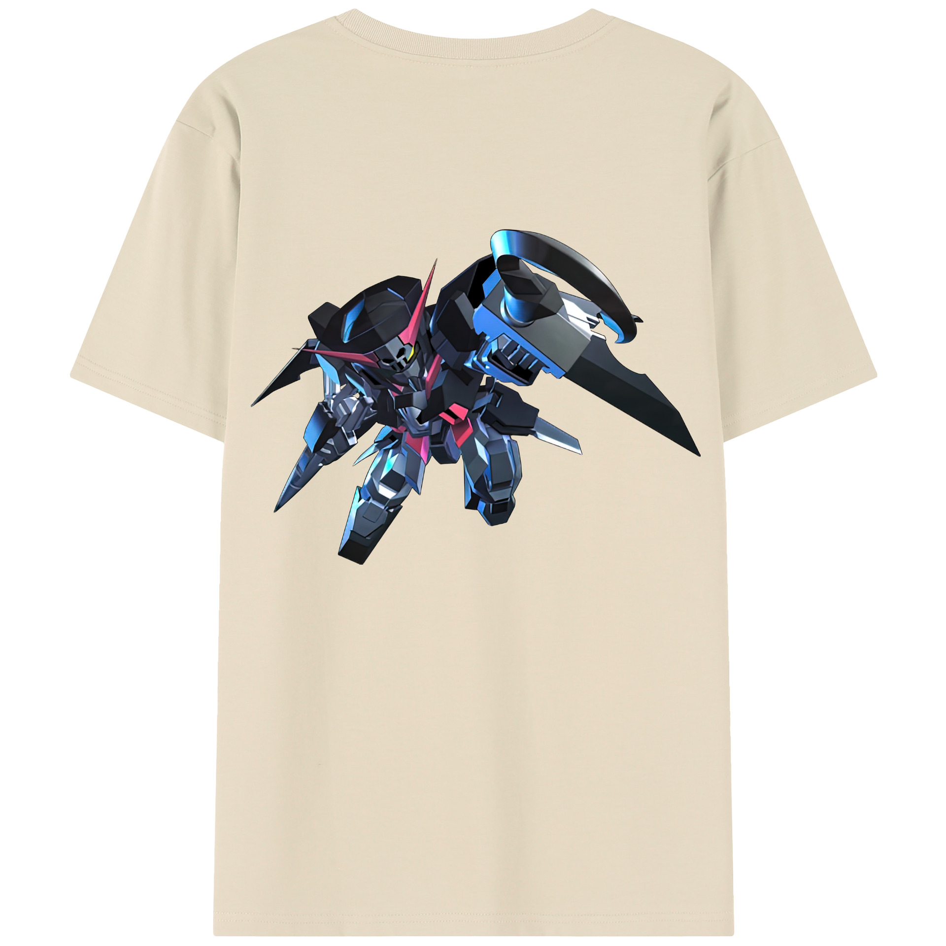 （画像用） 機動戦士ガンダム Mobile Suit Gundam 綿100％半袖Tシャツ（背面プリント）