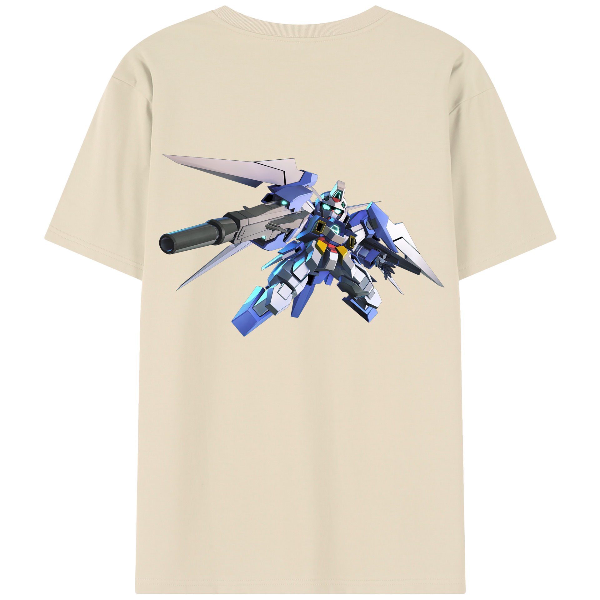 （画像用） 機動戦士ガンダム Mobile Suit Gundam 綿100％半袖Tシャツ（背面プリント）