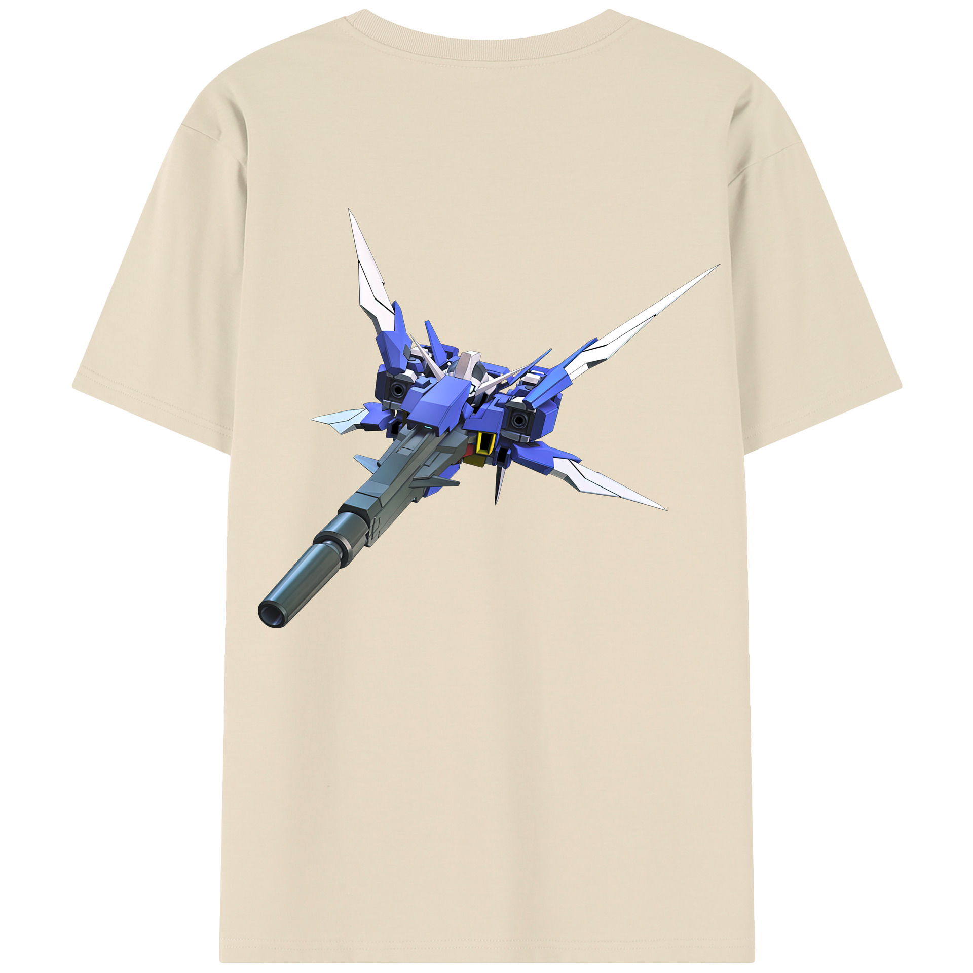（画像用） 機動戦士ガンダム Mobile Suit Gundam 綿100％半袖Tシャツ（背面プリント）