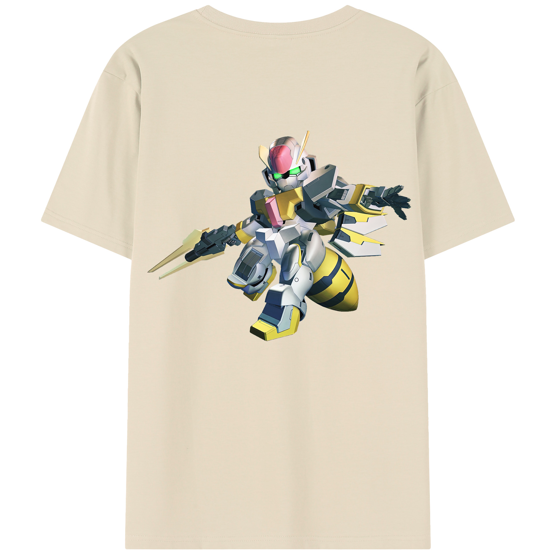 （画像用） 機動戦士ガンダム Mobile Suit Gundam 綿100％半袖Tシャツ（背面プリント）