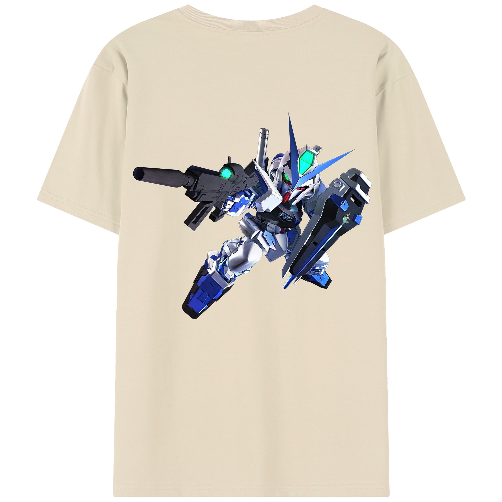 （画像用） 機動戦士ガンダム Mobile Suit Gundam 綿100％半袖Tシャツ（背面プリント）
