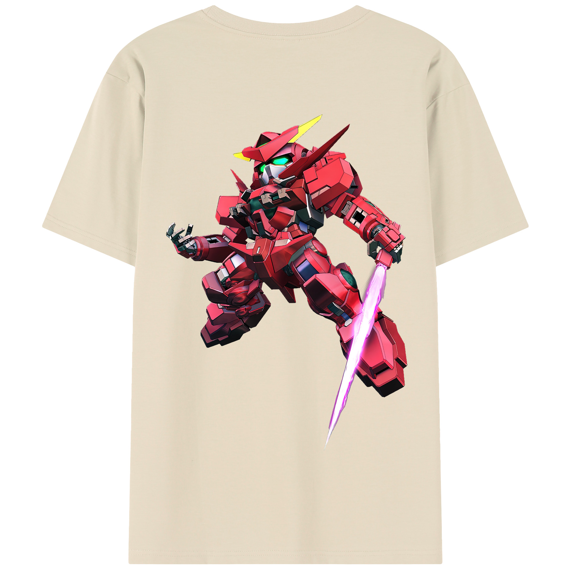 （画像用） 機動戦士ガンダム Mobile Suit Gundam 綿100％半袖Tシャツ（背面プリント）