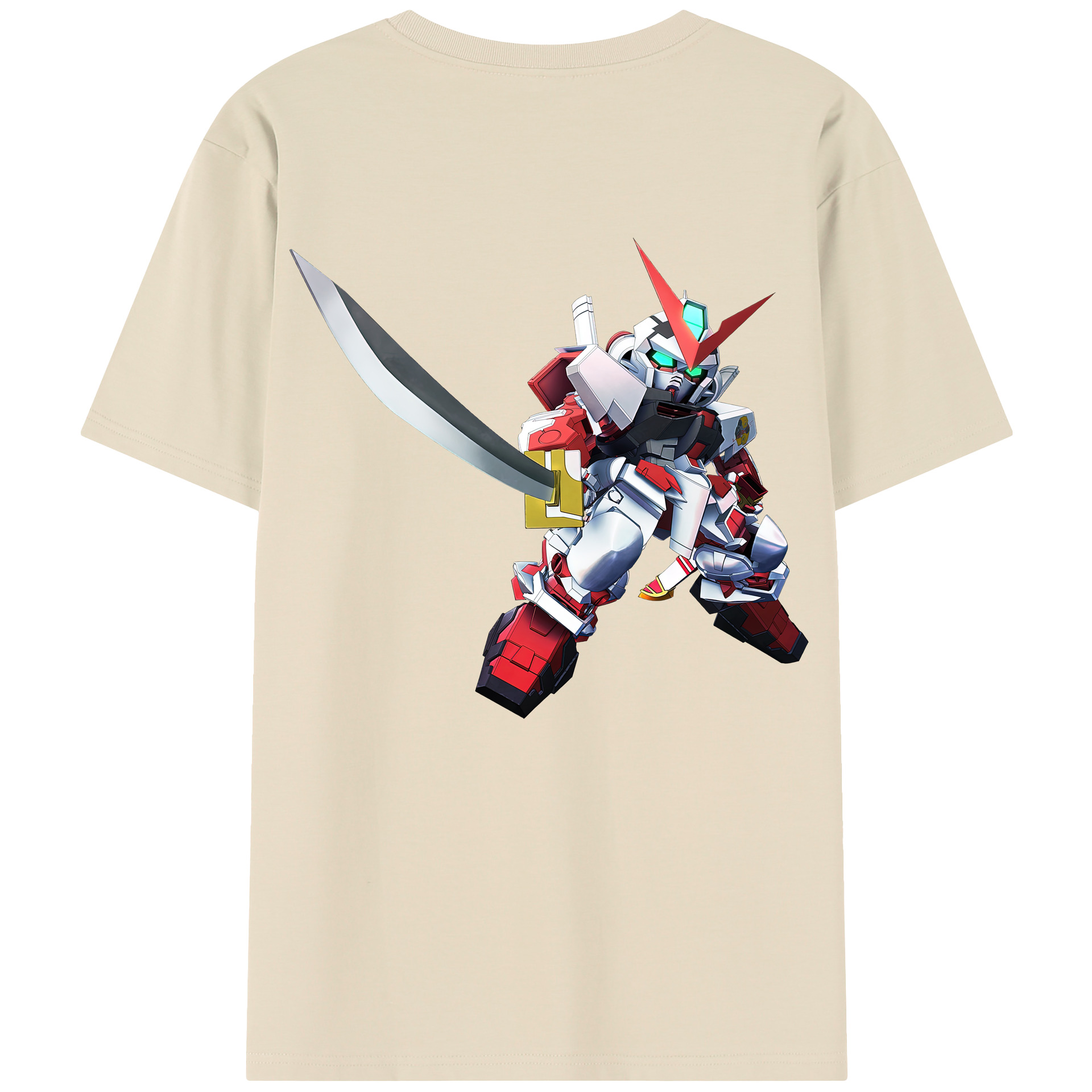 （画像用） 機動戦士ガンダム Mobile Suit Gundam 綿100％半袖Tシャツ（背面プリント）