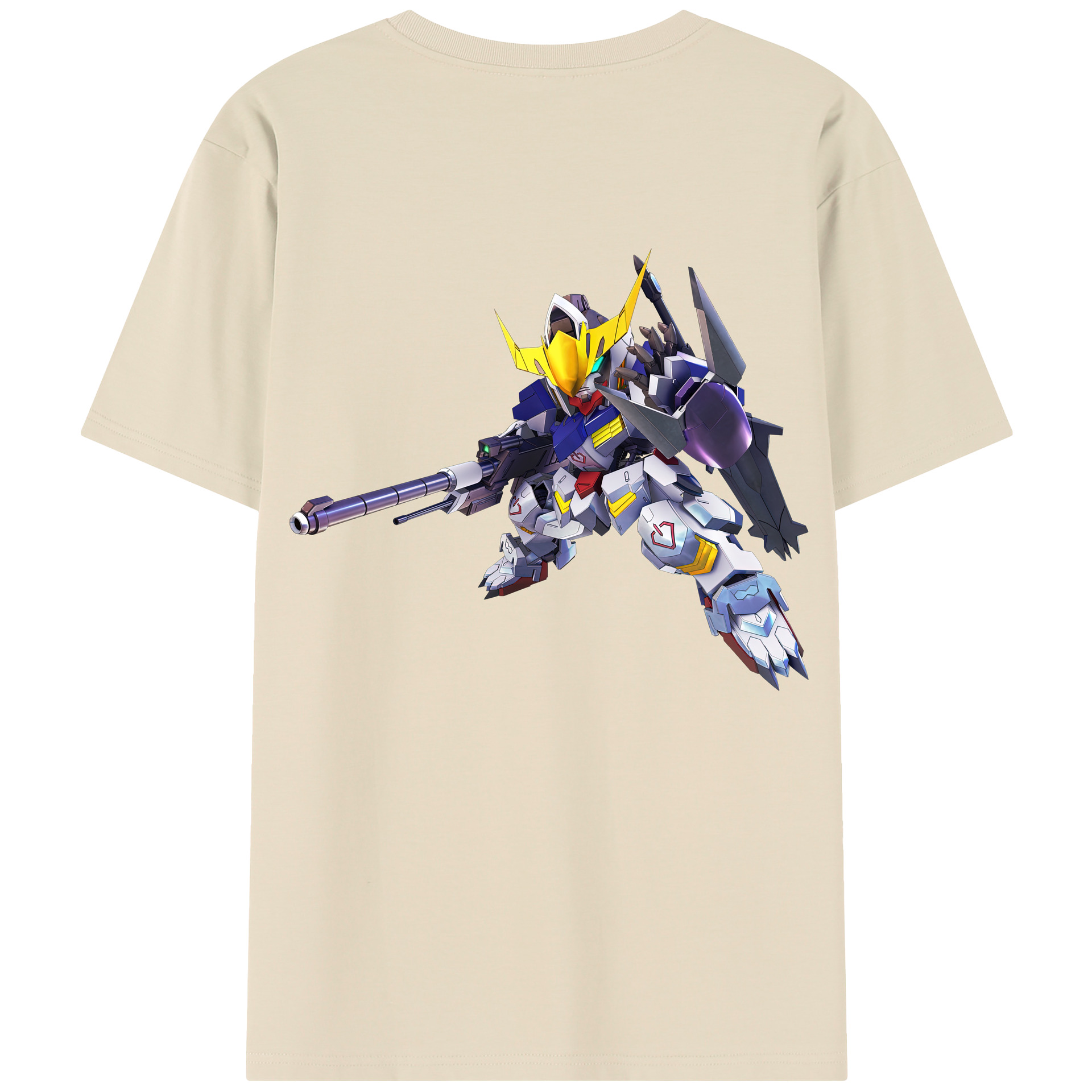 （画像用） 機動戦士ガンダム Mobile Suit Gundam 綿100％半袖Tシャツ（背面プリント）