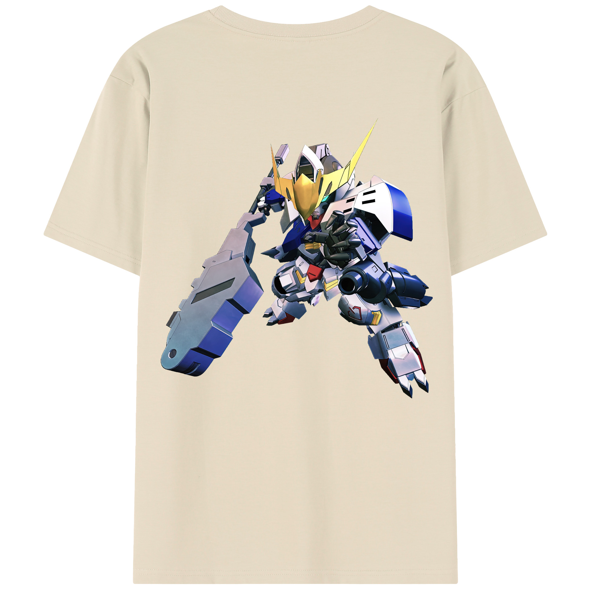 （画像用） 機動戦士ガンダム Mobile Suit Gundam 綿100％半袖Tシャツ（背面プリント）