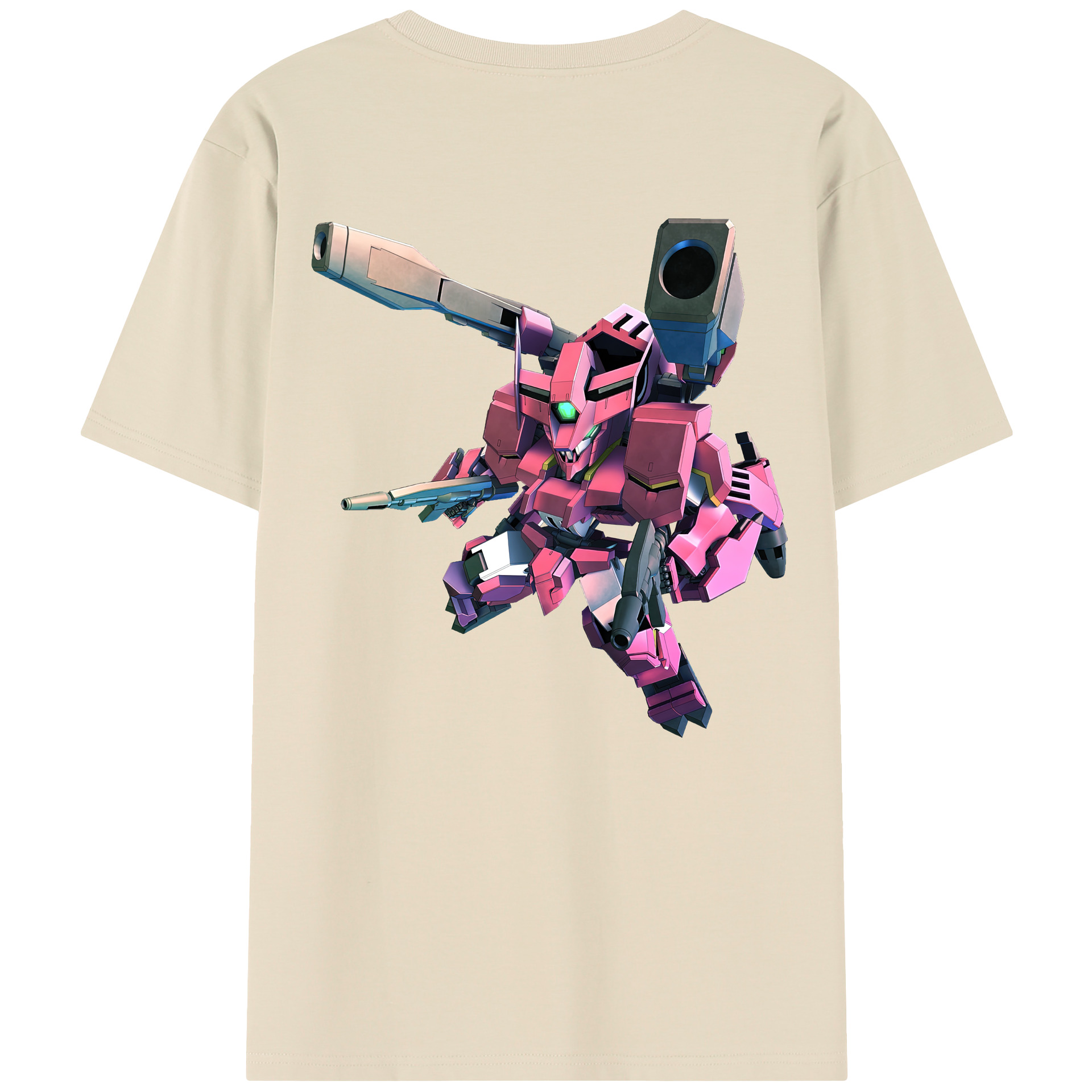 （画像用） 機動戦士ガンダム Mobile Suit Gundam 綿100％半袖Tシャツ（背面プリント）