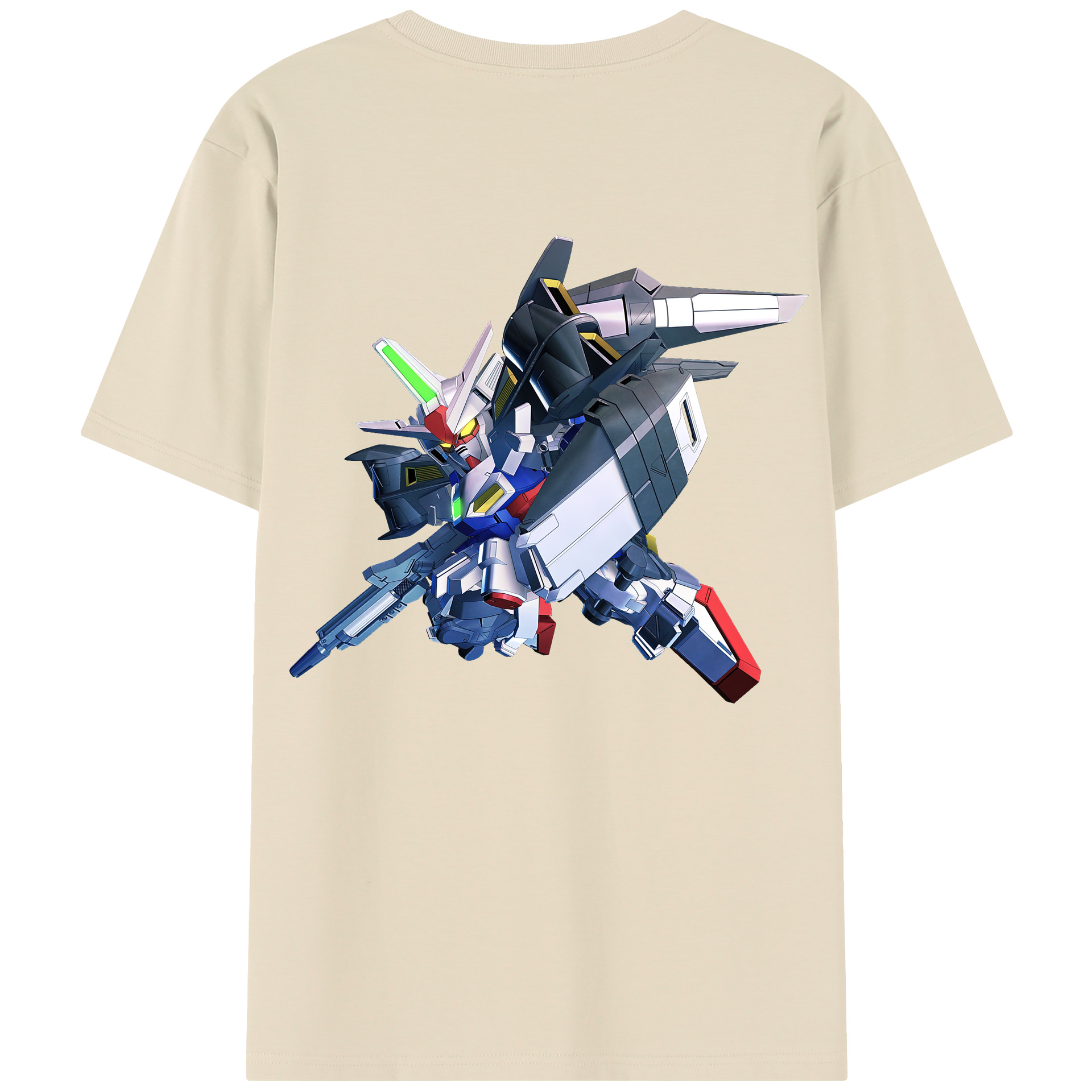 （画像用） 機動戦士ガンダム Mobile Suit Gundam 綿100％半袖Tシャツ（背面プリント）
