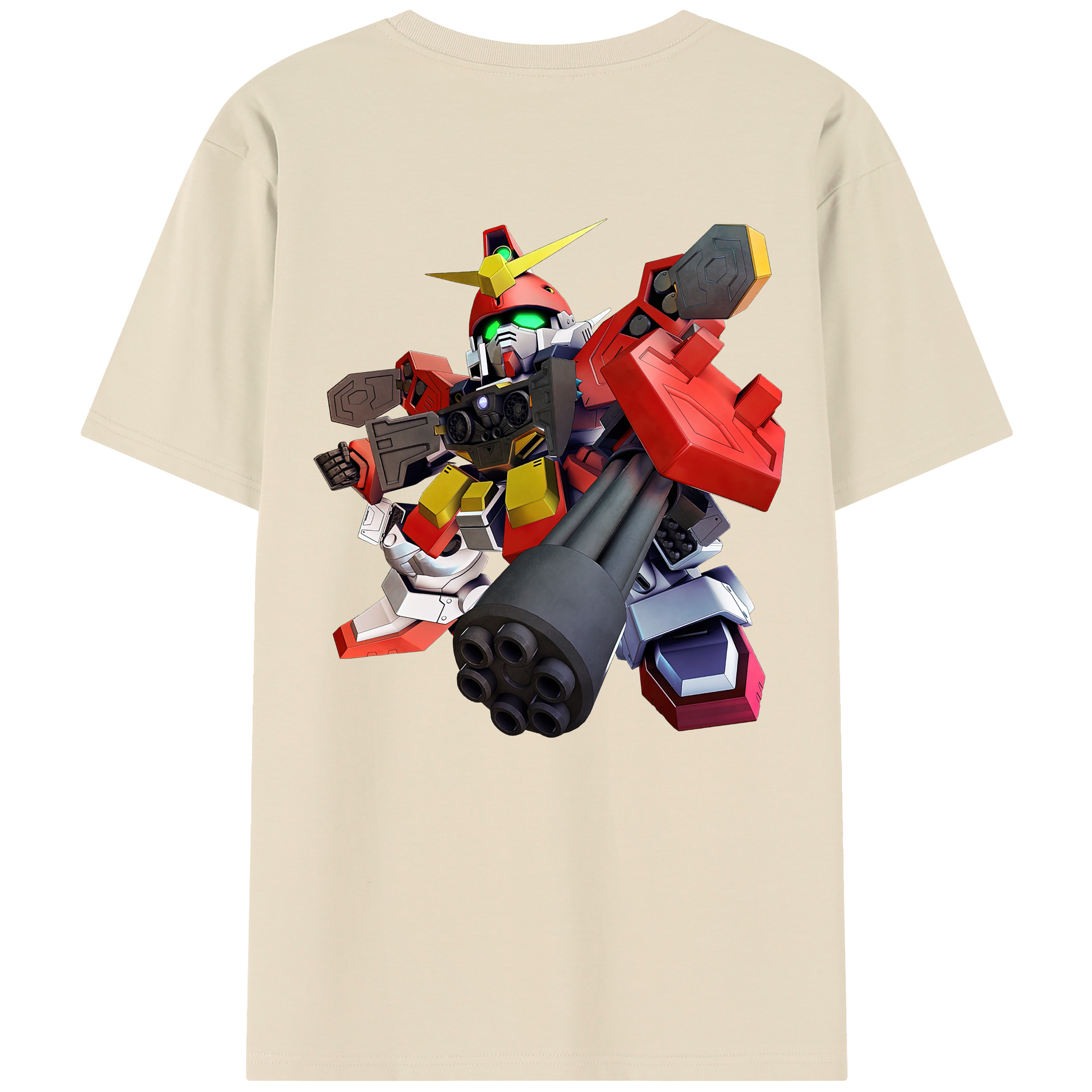 （画像用） 機動戦士ガンダム Mobile Suit Gundam 綿100％半袖Tシャツ（背面プリント）