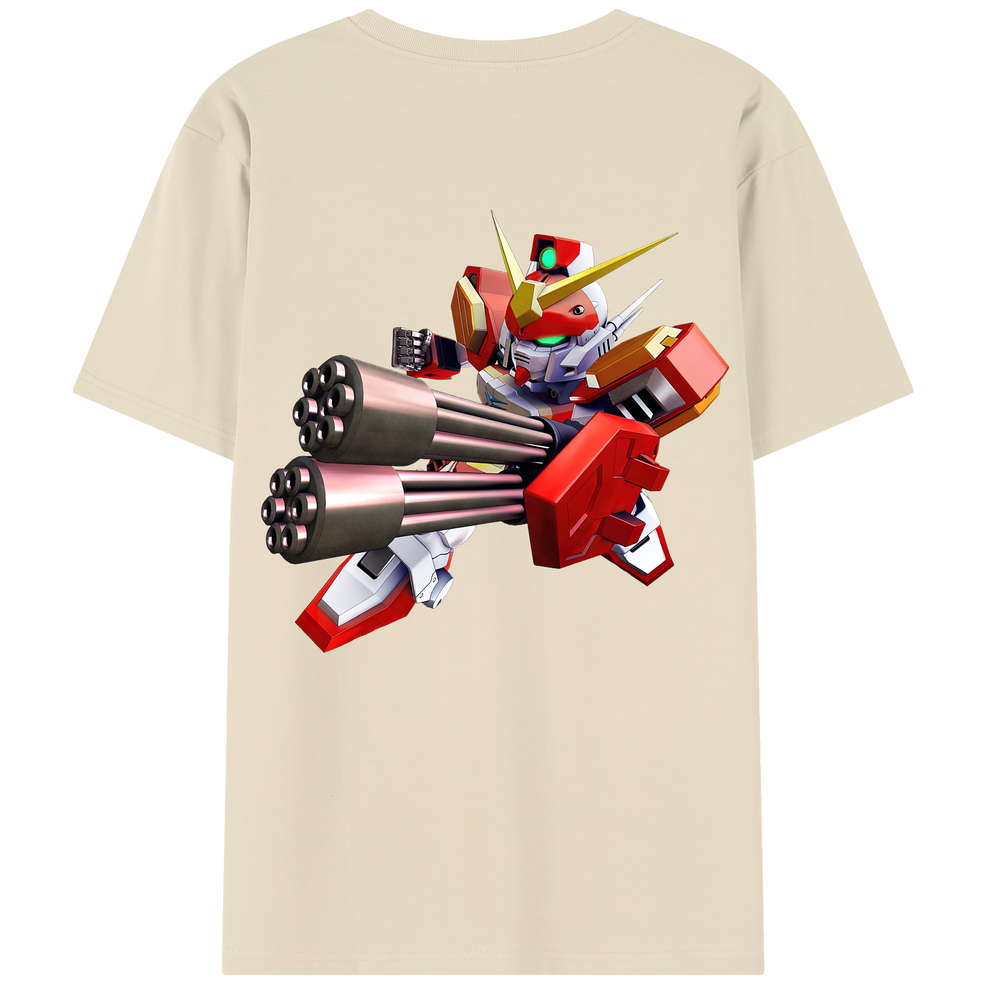 （画像用） 機動戦士ガンダム Mobile Suit Gundam 綿100％半袖Tシャツ（背面プリント）