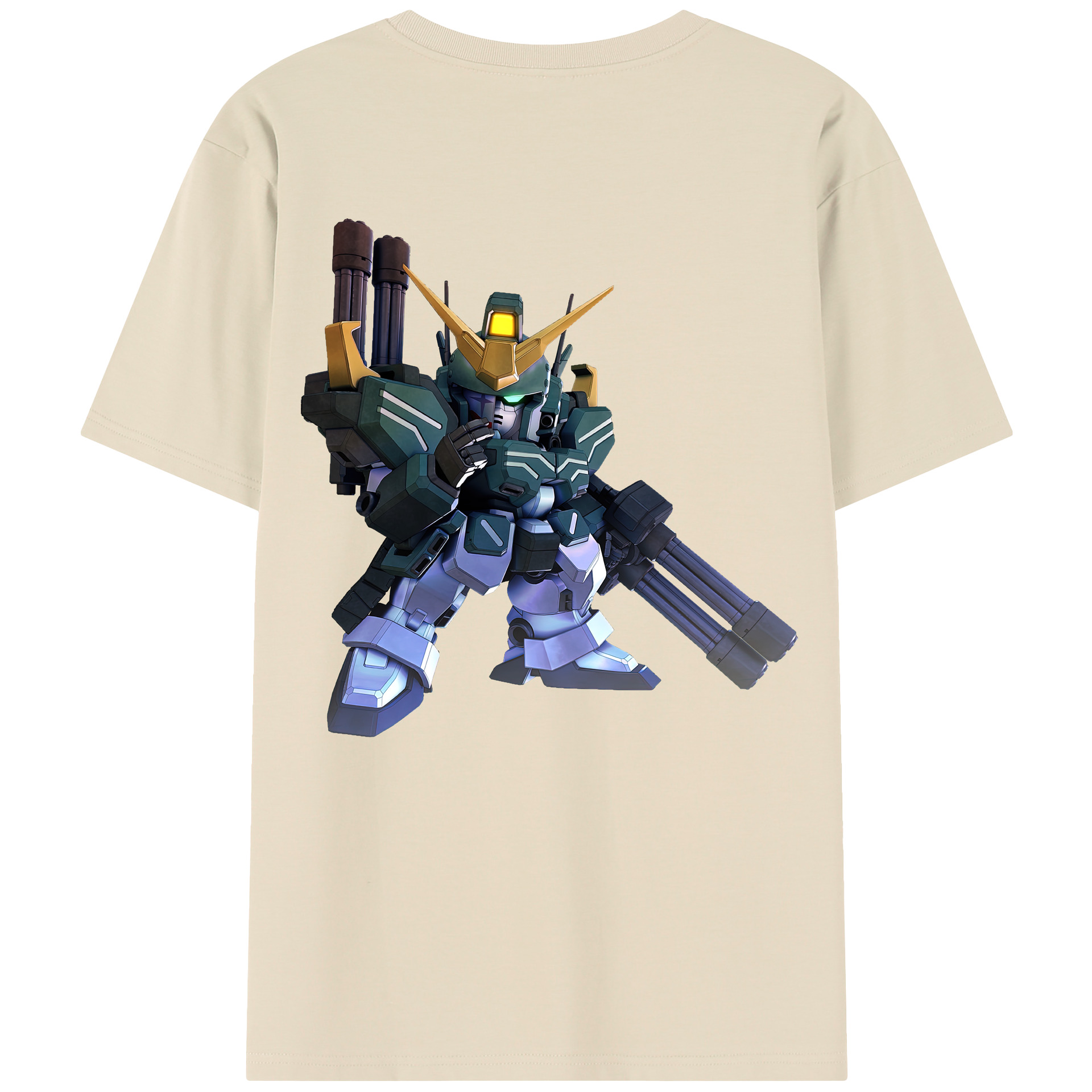 （画像用） 機動戦士ガンダム Mobile Suit Gundam 綿100％半袖Tシャツ（背面プリント）