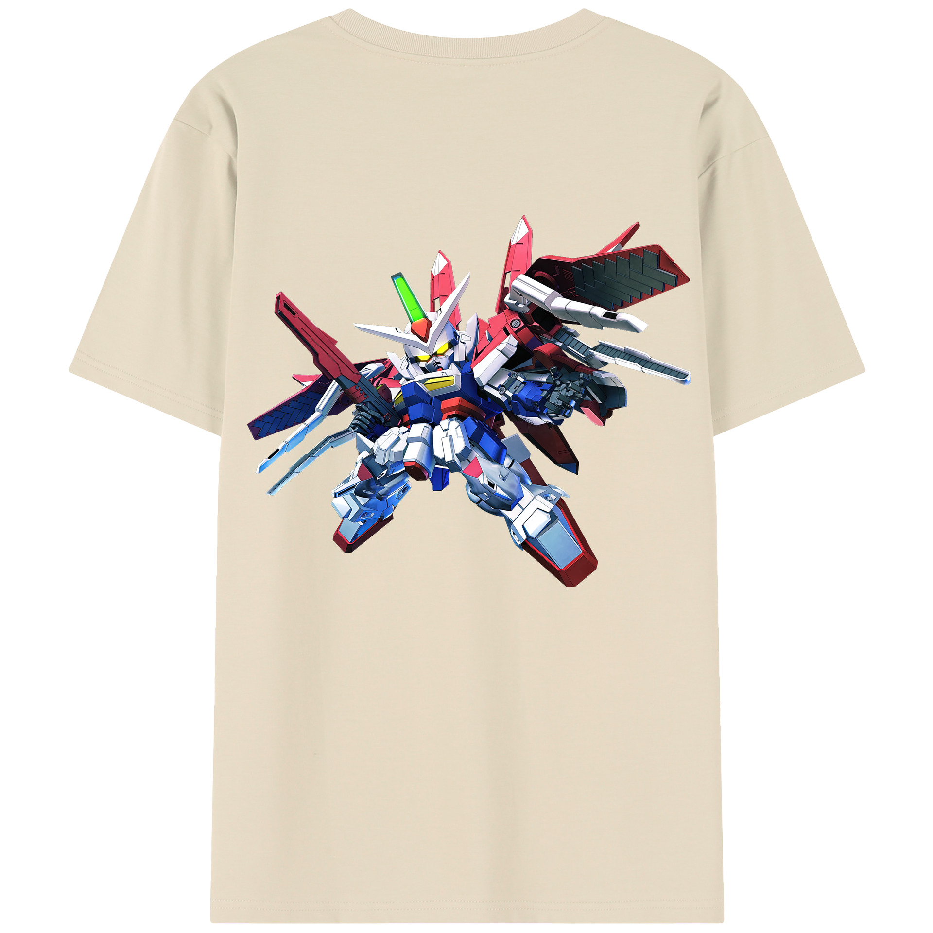 （画像用） 機動戦士ガンダム Mobile Suit Gundam 綿100％半袖Tシャツ（背面プリント）