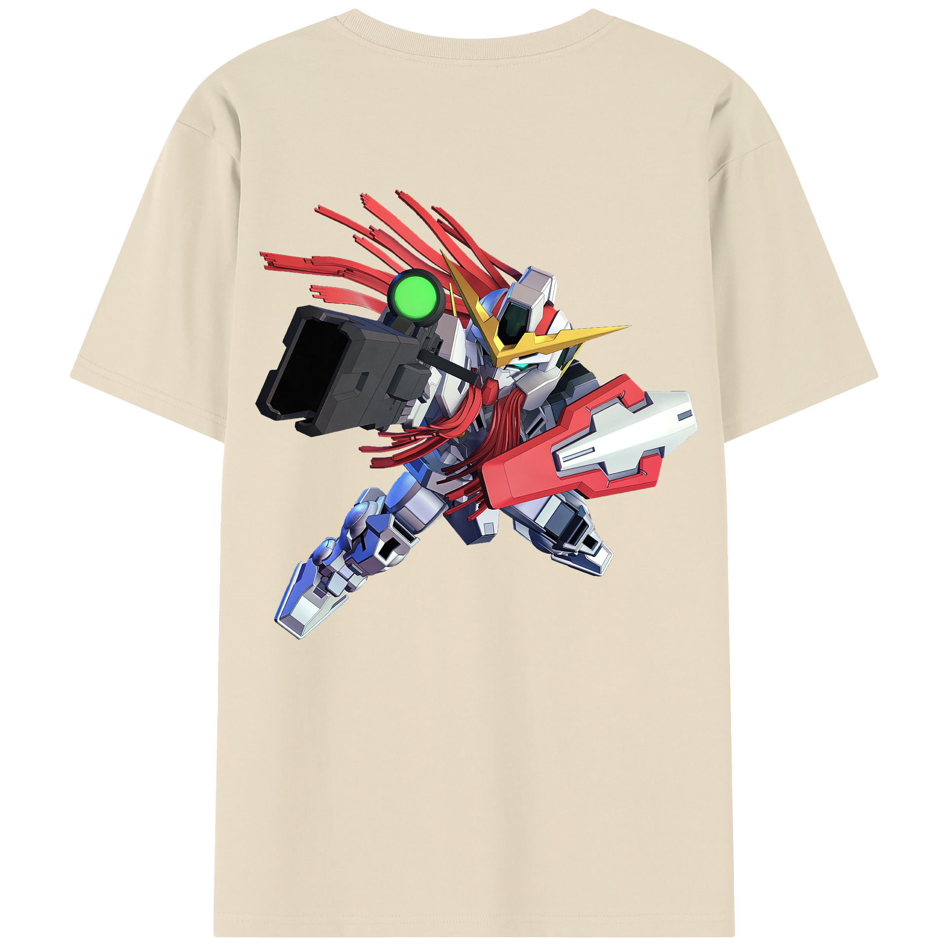 （画像用） 機動戦士ガンダム Mobile Suit Gundam 綿100％半袖Tシャツ（背面プリント）
