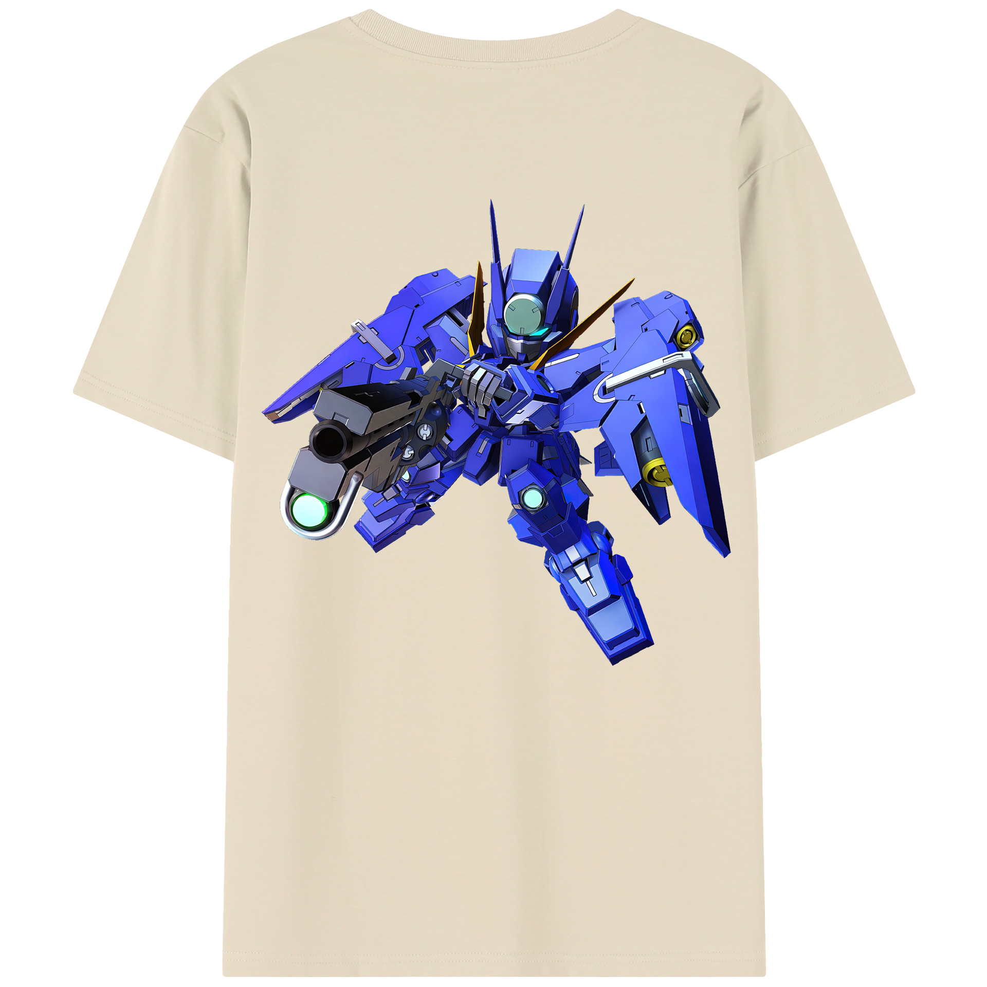 （画像用） 機動戦士ガンダム Mobile Suit Gundam 綿100％半袖Tシャツ（背面プリント）