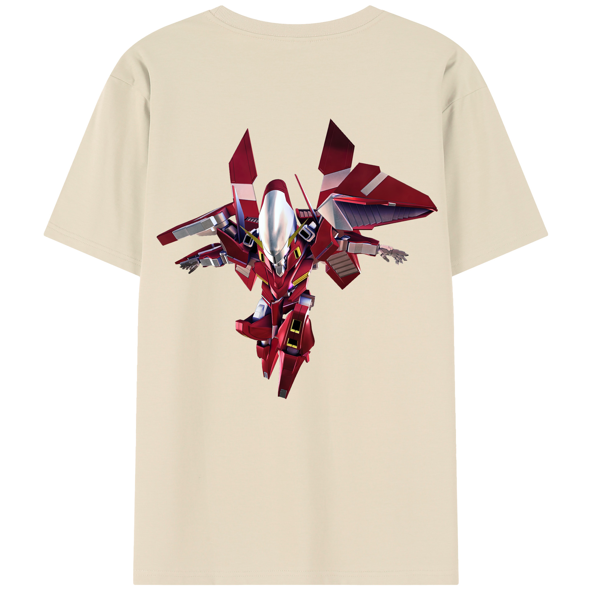 （画像用） 機動戦士ガンダム Mobile Suit Gundam 綿100％半袖Tシャツ（背面プリント）
