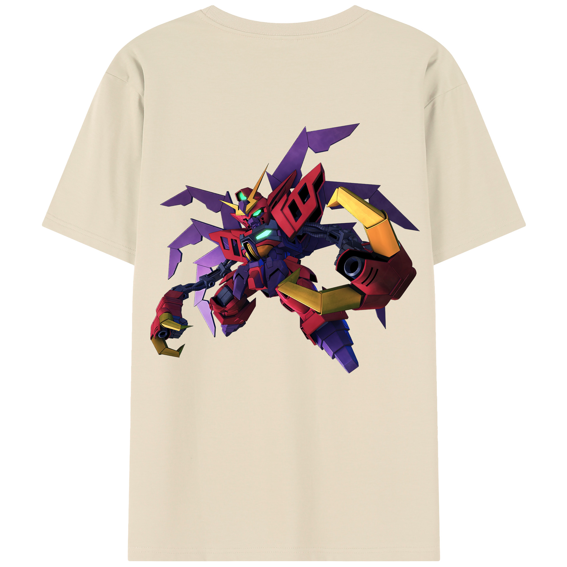 （画像用） 機動戦士ガンダム Mobile Suit Gundam 綿100％半袖Tシャツ（背面プリント）