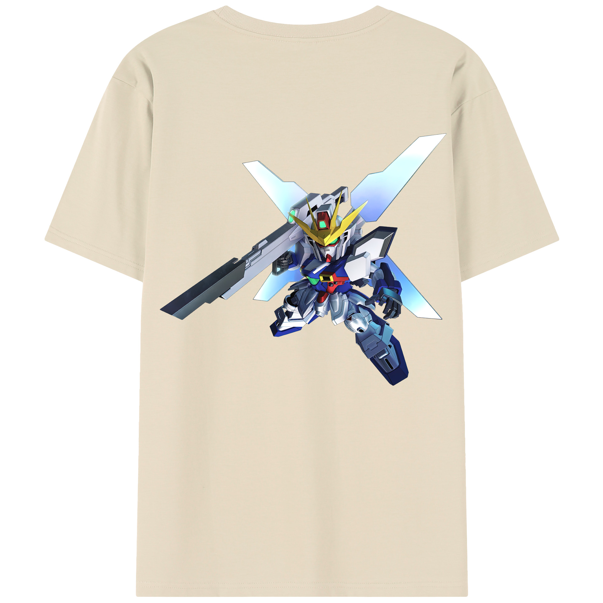 （画像用） 機動戦士ガンダム Mobile Suit Gundam 綿100％半袖Tシャツ（背面プリント）