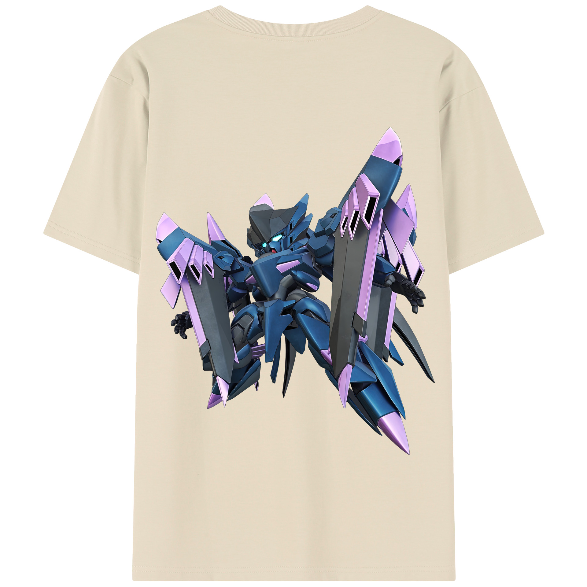 （画像用） 機動戦士ガンダム Mobile Suit Gundam 綿100％半袖Tシャツ（背面プリント）