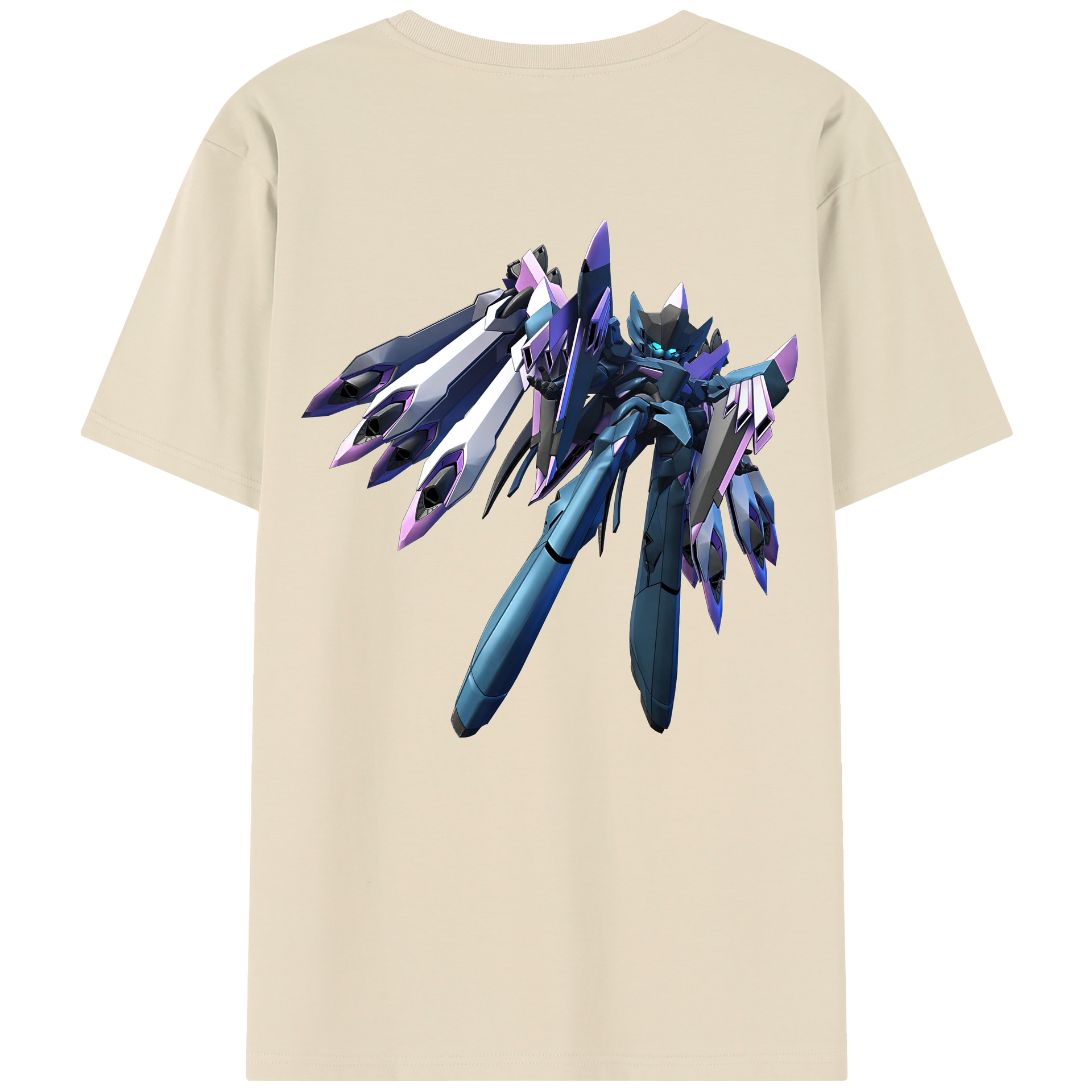 （画像用） 機動戦士ガンダム Mobile Suit Gundam 綿100％半袖Tシャツ（背面プリント）