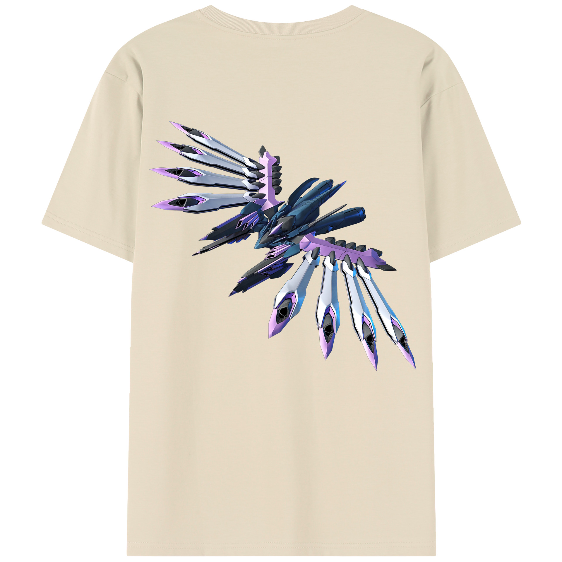 （画像用） 機動戦士ガンダム Mobile Suit Gundam 綿100％半袖Tシャツ（背面プリント）