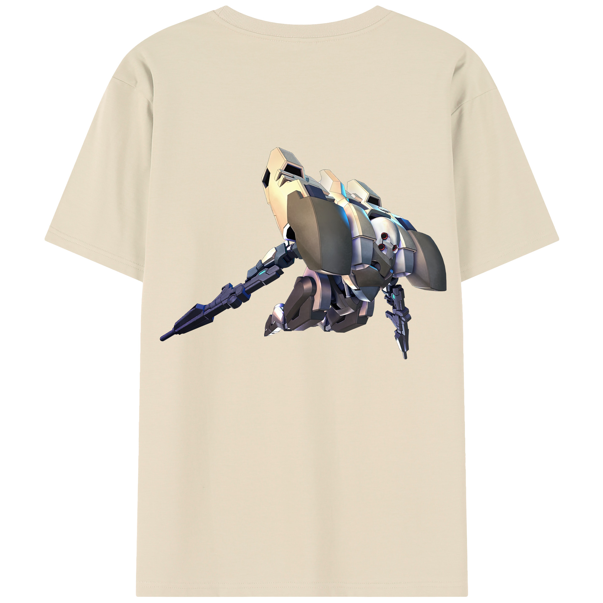 （画像用） 機動戦士ガンダム Mobile Suit Gundam 綿100％半袖Tシャツ（背面プリント）
