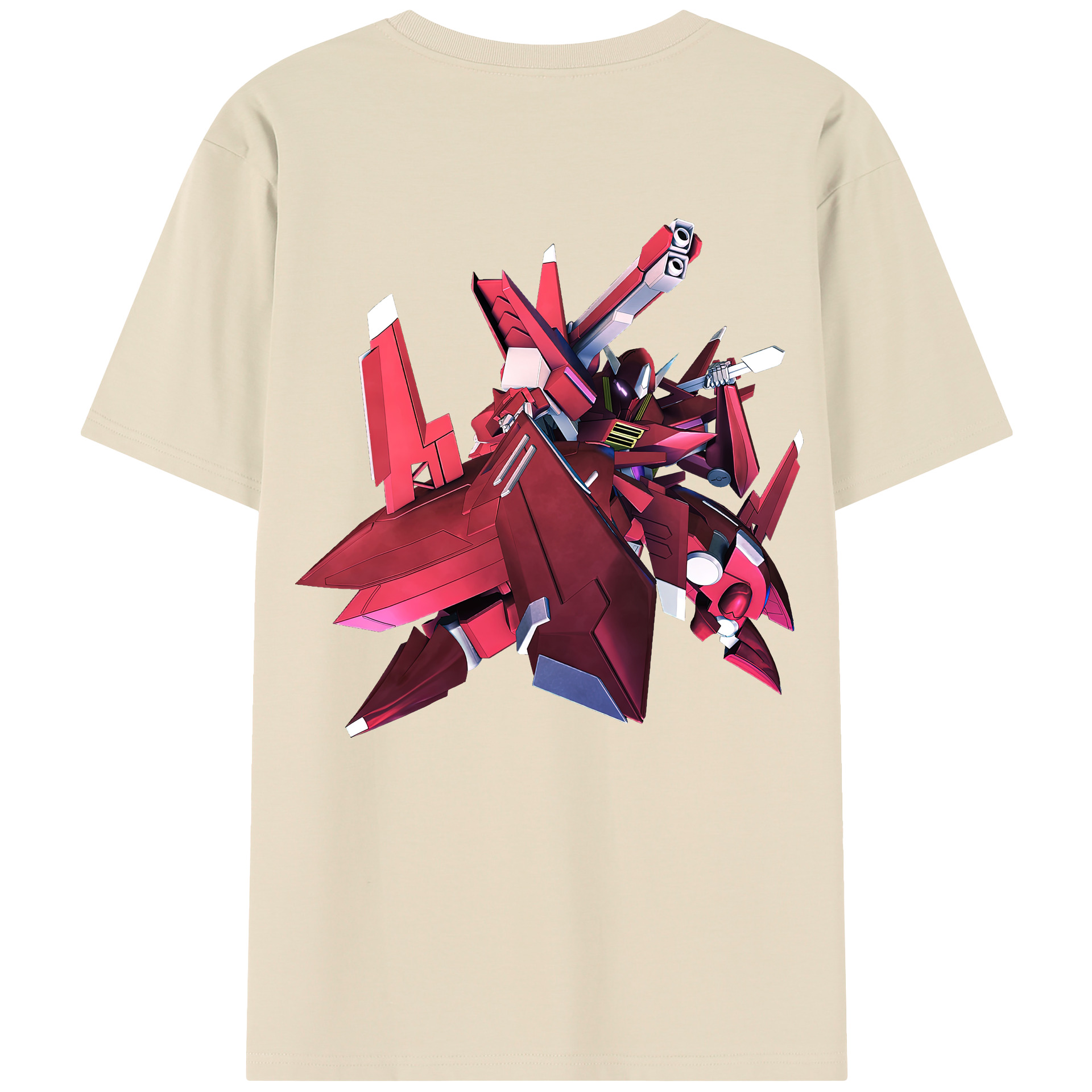 （画像用） 機動戦士ガンダム Mobile Suit Gundam 綿100％半袖Tシャツ（背面プリント）