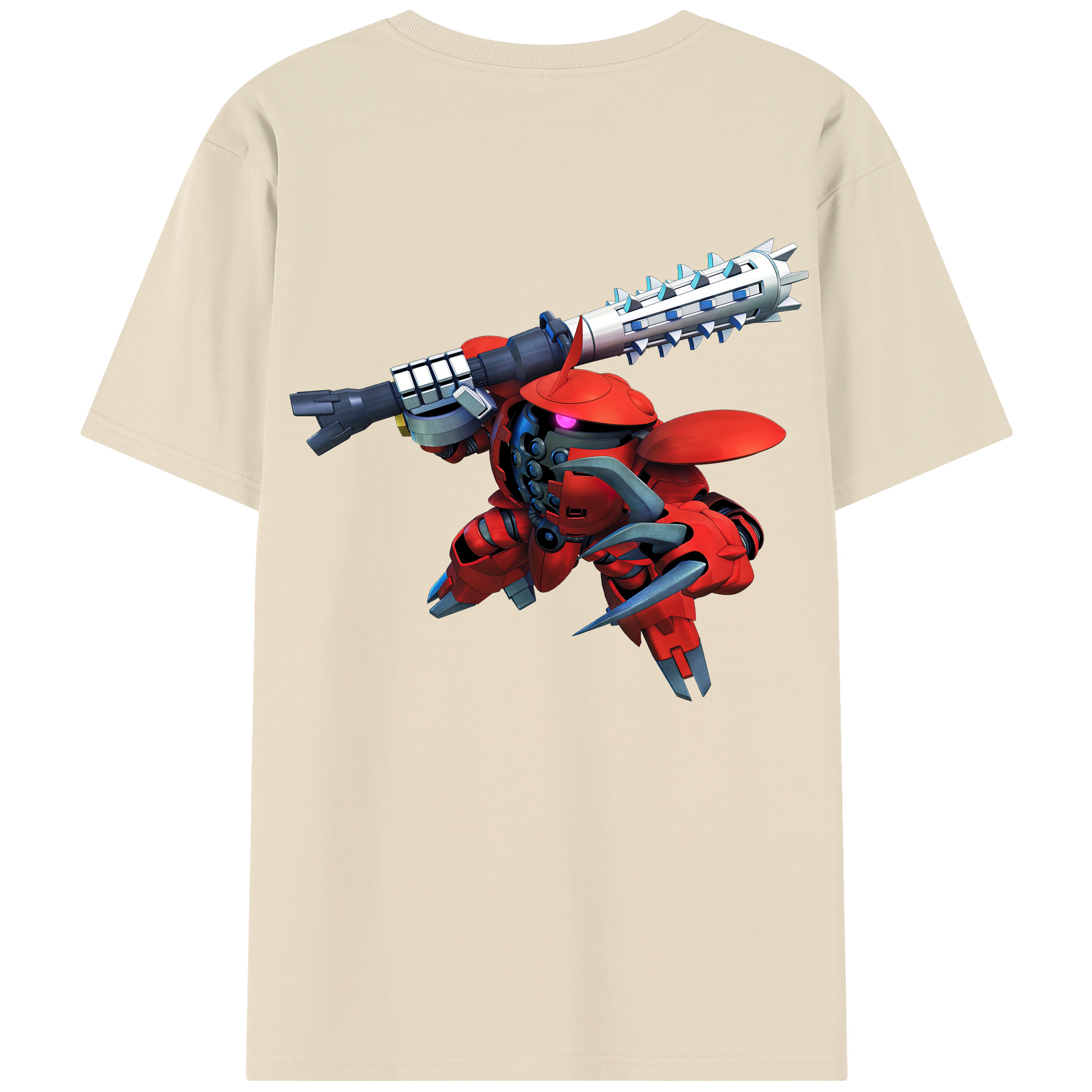 （画像用） 機動戦士ガンダム Mobile Suit Gundam 綿100％半袖Tシャツ（背面プリント）