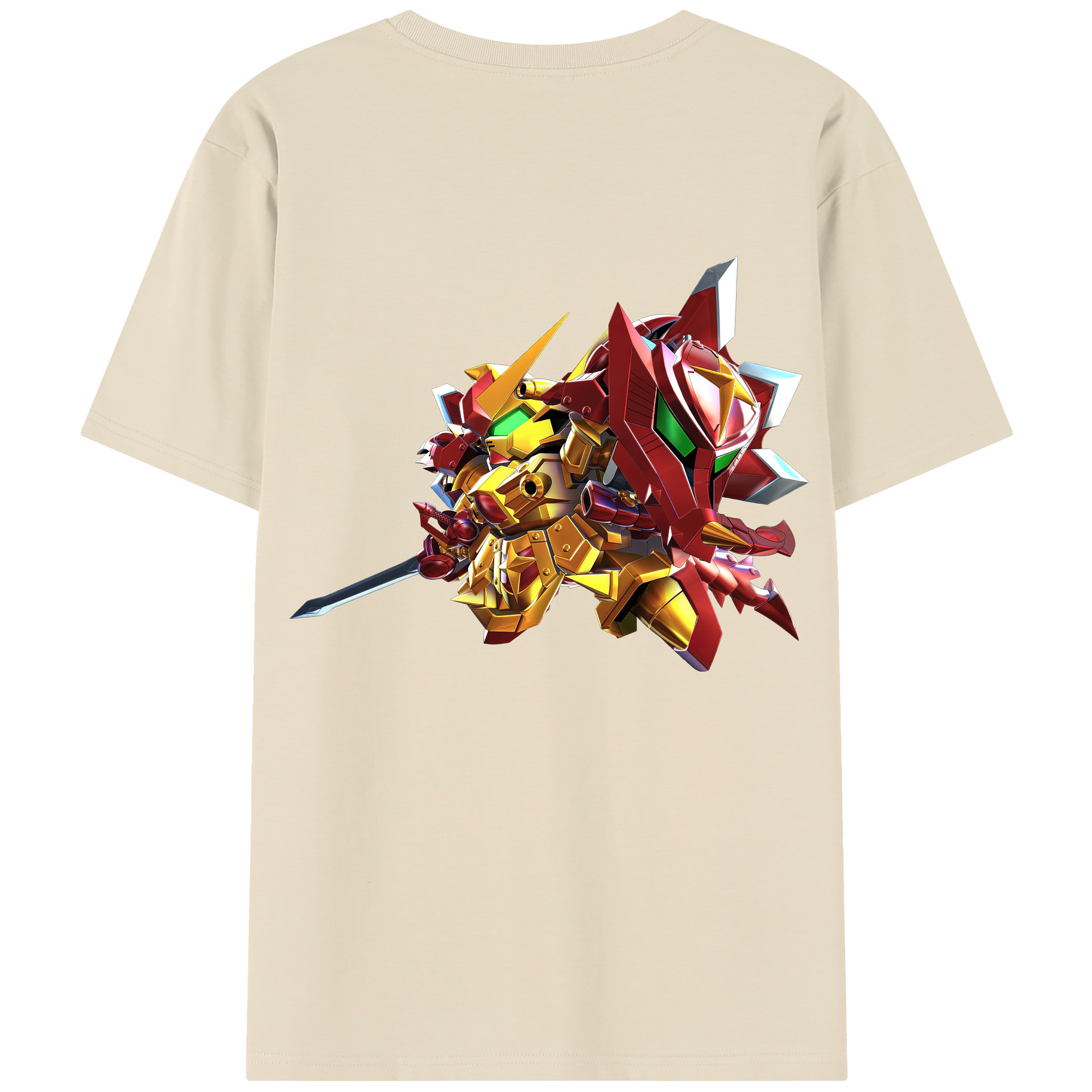 （画像用） 機動戦士ガンダム Mobile Suit Gundam 綿100％半袖Tシャツ（背面プリント）