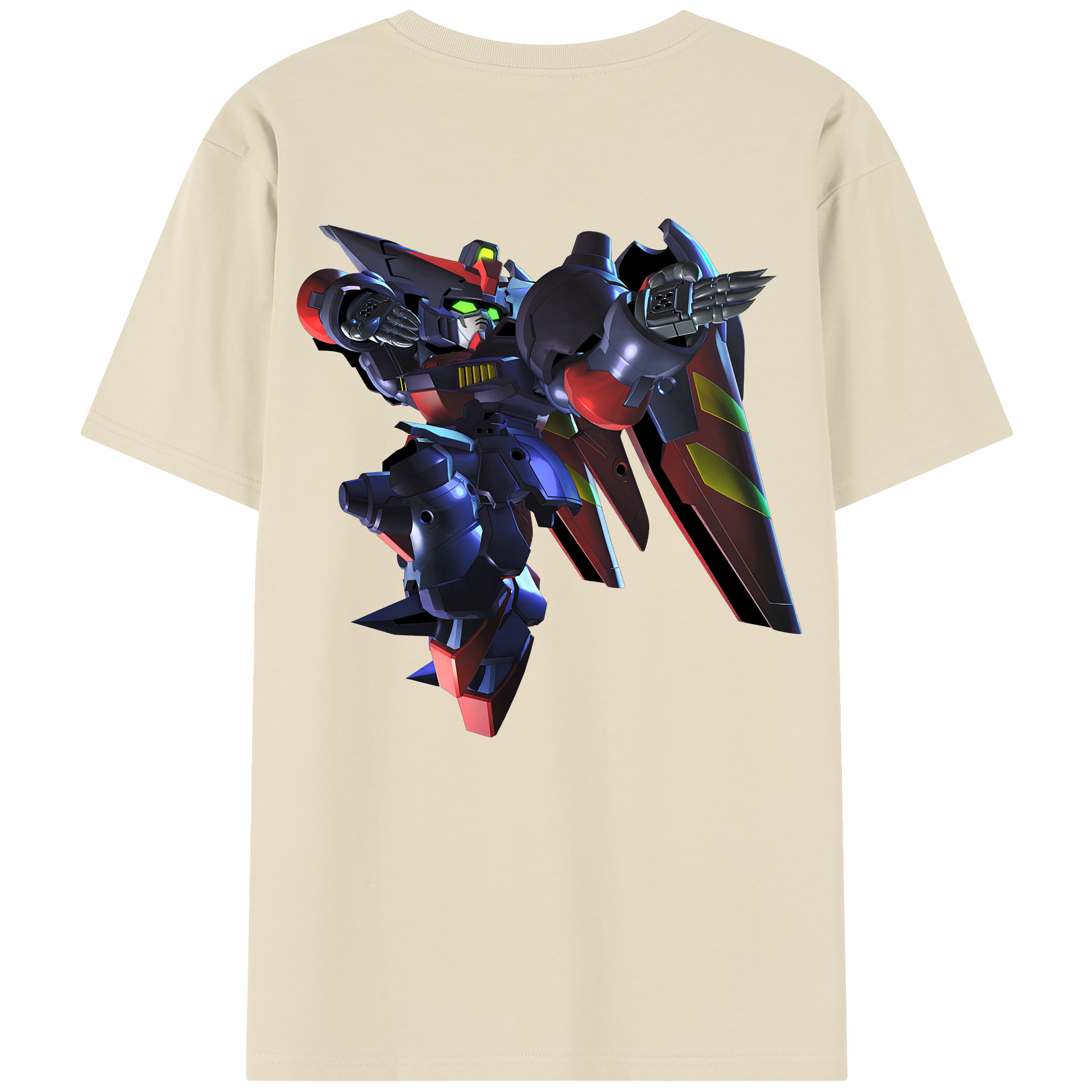 （画像用） 機動戦士ガンダム Mobile Suit Gundam 綿100％半袖Tシャツ（背面プリント）
