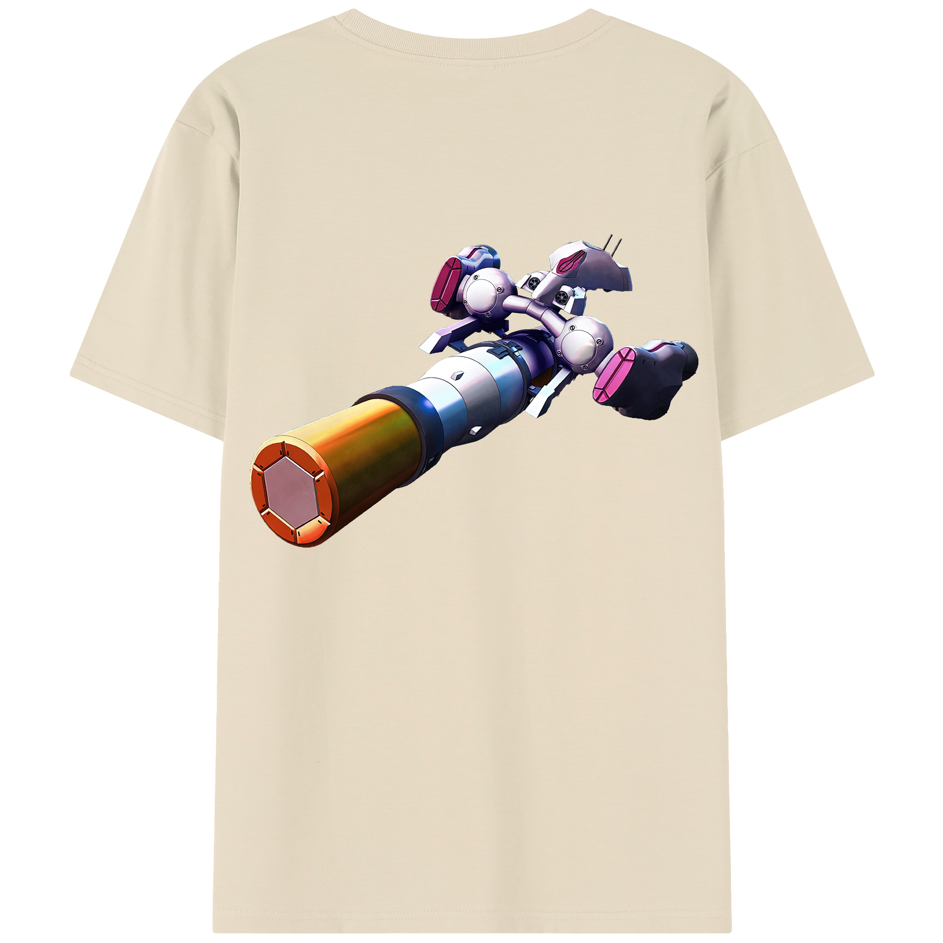 （画像用） 機動戦士ガンダム Mobile Suit Gundam 綿100％半袖Tシャツ（背面プリント）