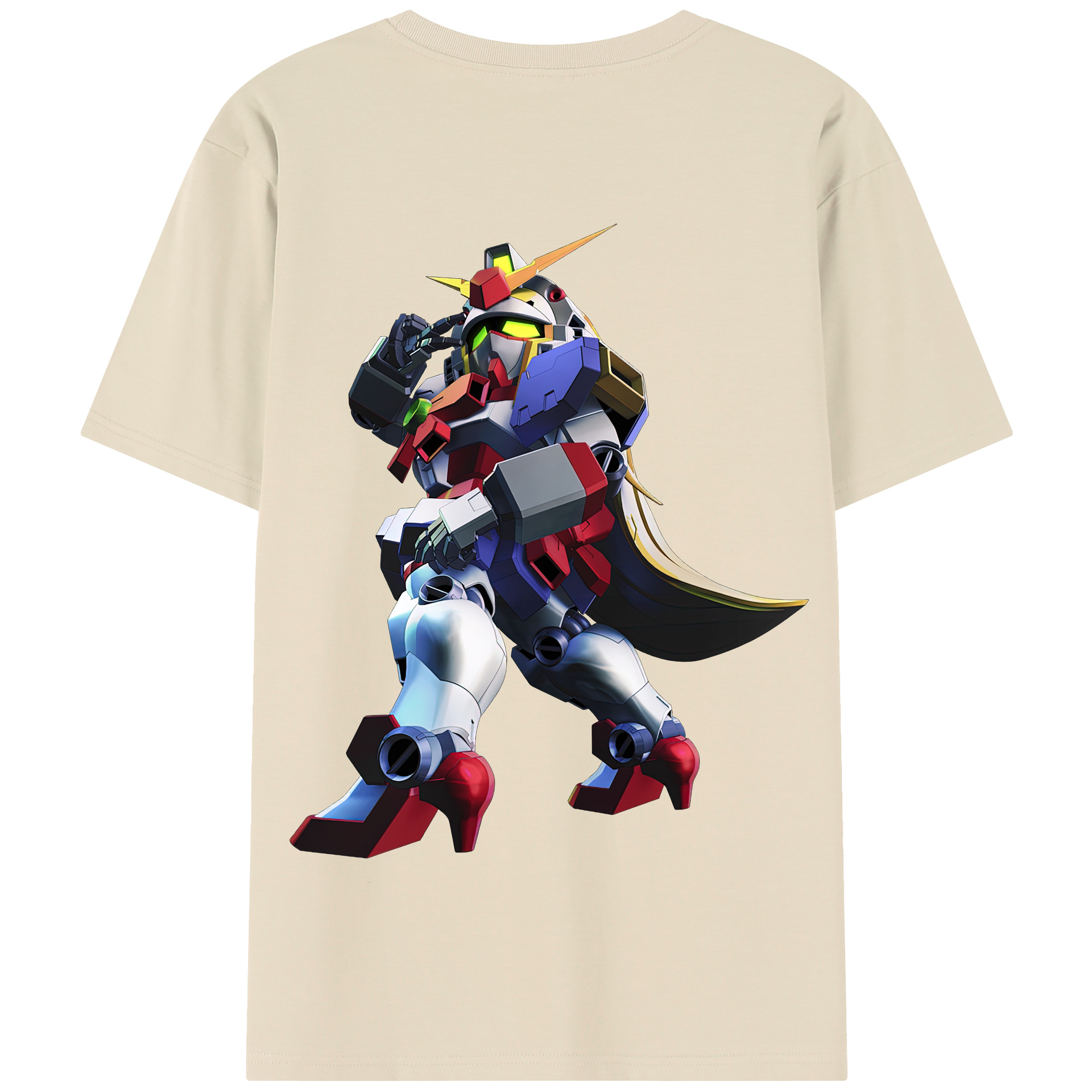 （画像用） 機動戦士ガンダム Mobile Suit Gundam 綿100％半袖Tシャツ（背面プリント）