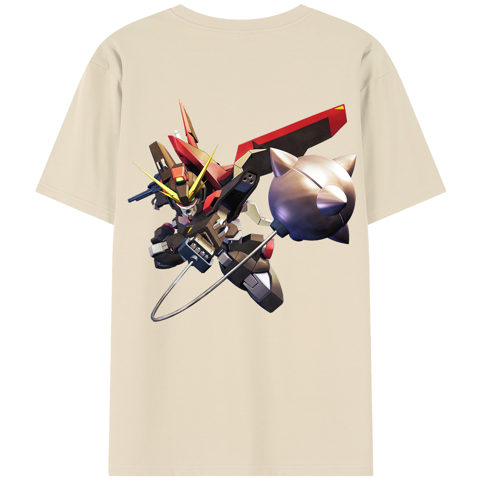 （画像用） 機動戦士ガンダム Mobile Suit Gundam 綿100％半袖Tシャツ（背面プリント）