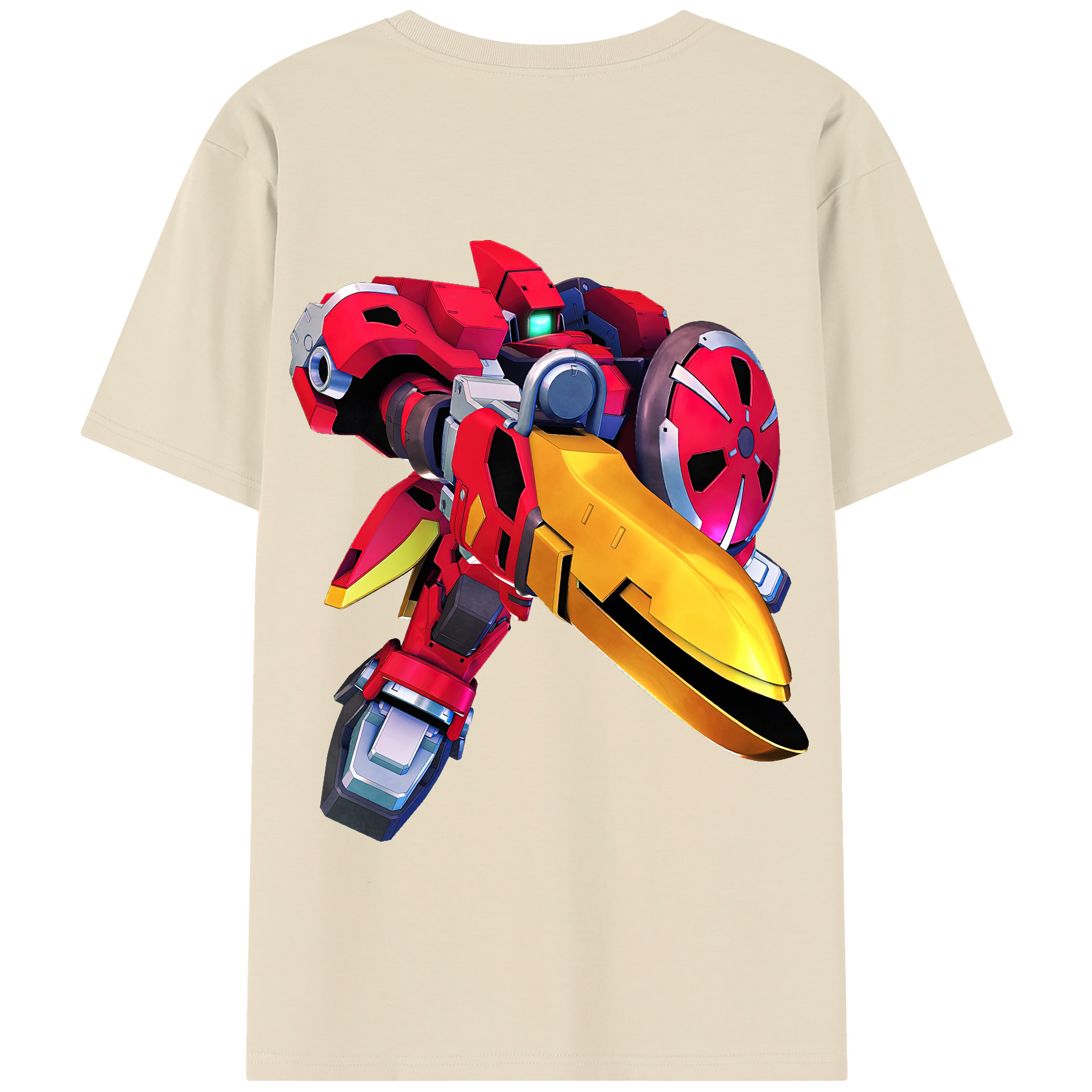 （画像用） 機動戦士ガンダム Mobile Suit Gundam 綿100％半袖Tシャツ（背面プリント）