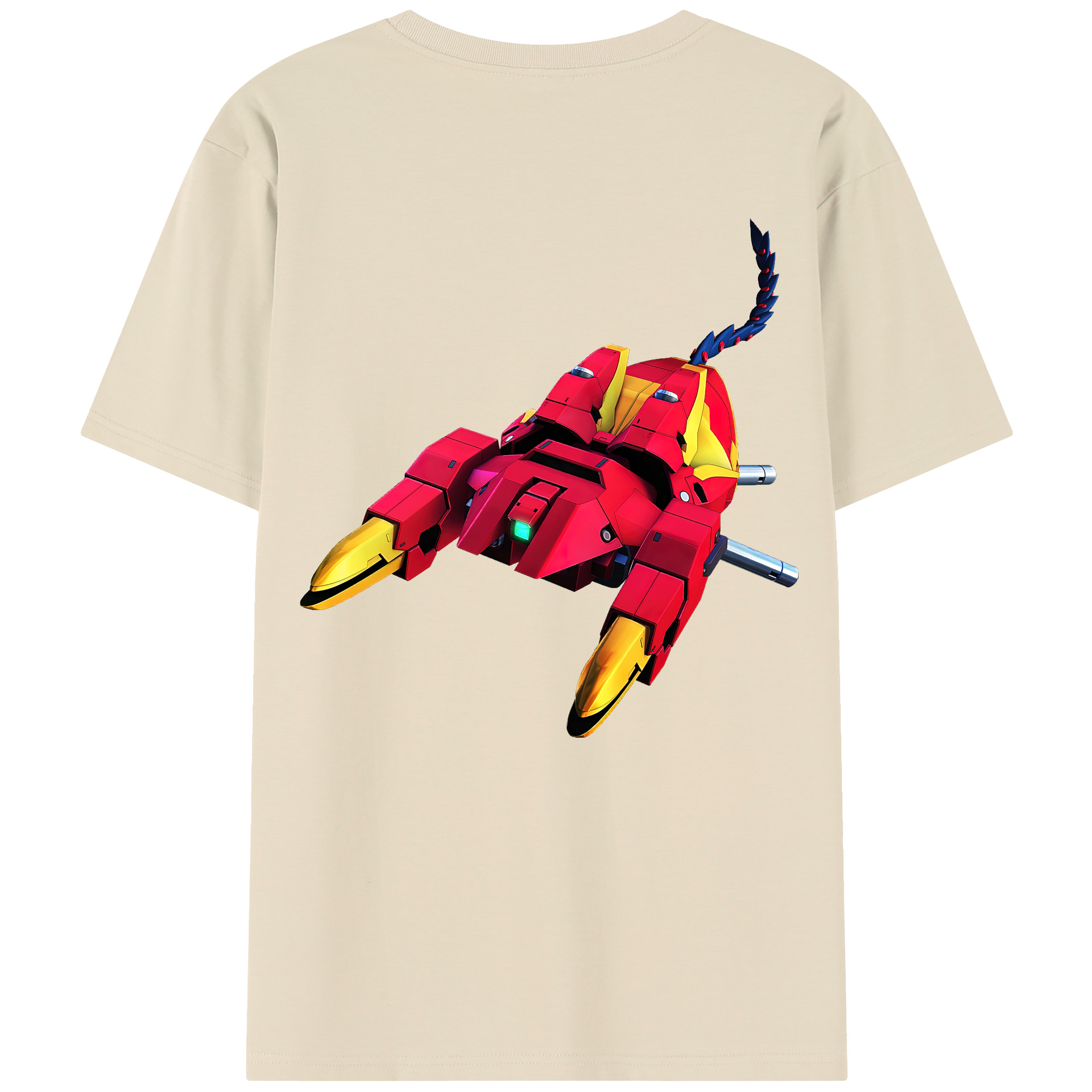 （画像用） 機動戦士ガンダム Mobile Suit Gundam 綿100％半袖Tシャツ（背面プリント）