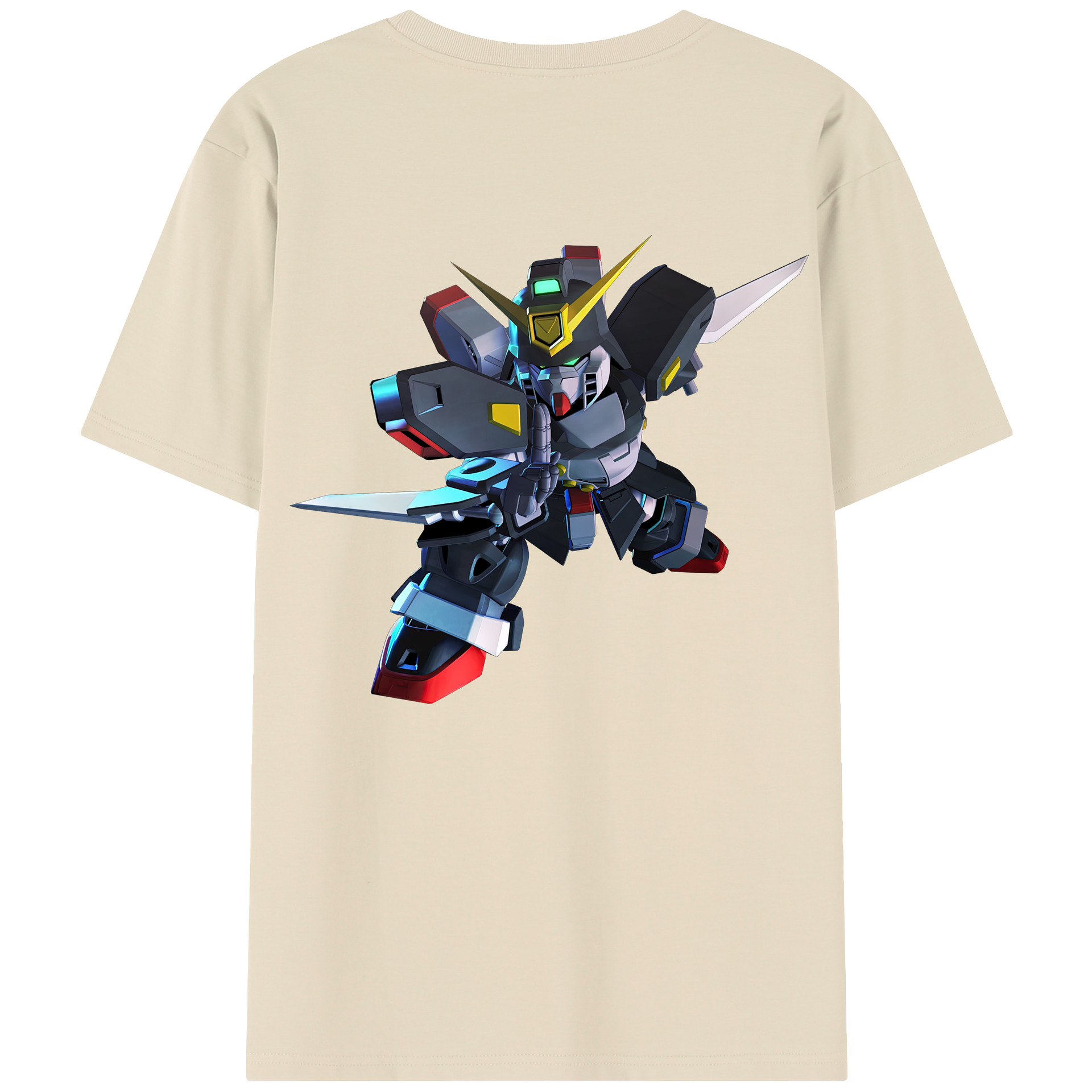 （画像用） 機動戦士ガンダム Mobile Suit Gundam 綿100％半袖Tシャツ（背面プリント）