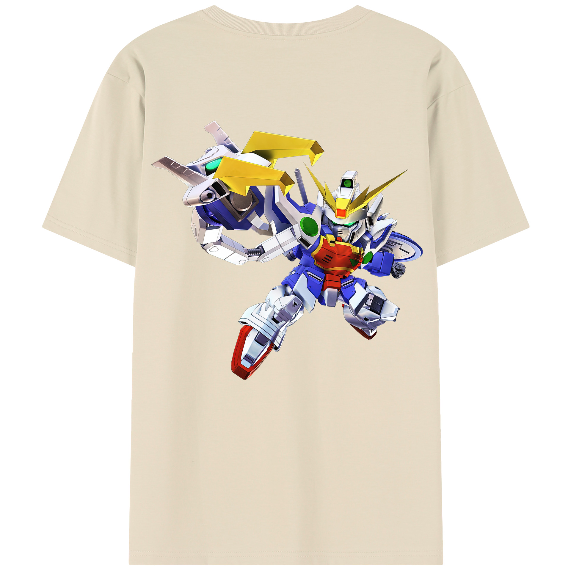 （画像用） 機動戦士ガンダム Mobile Suit Gundam 綿100％半袖Tシャツ（背面プリント）