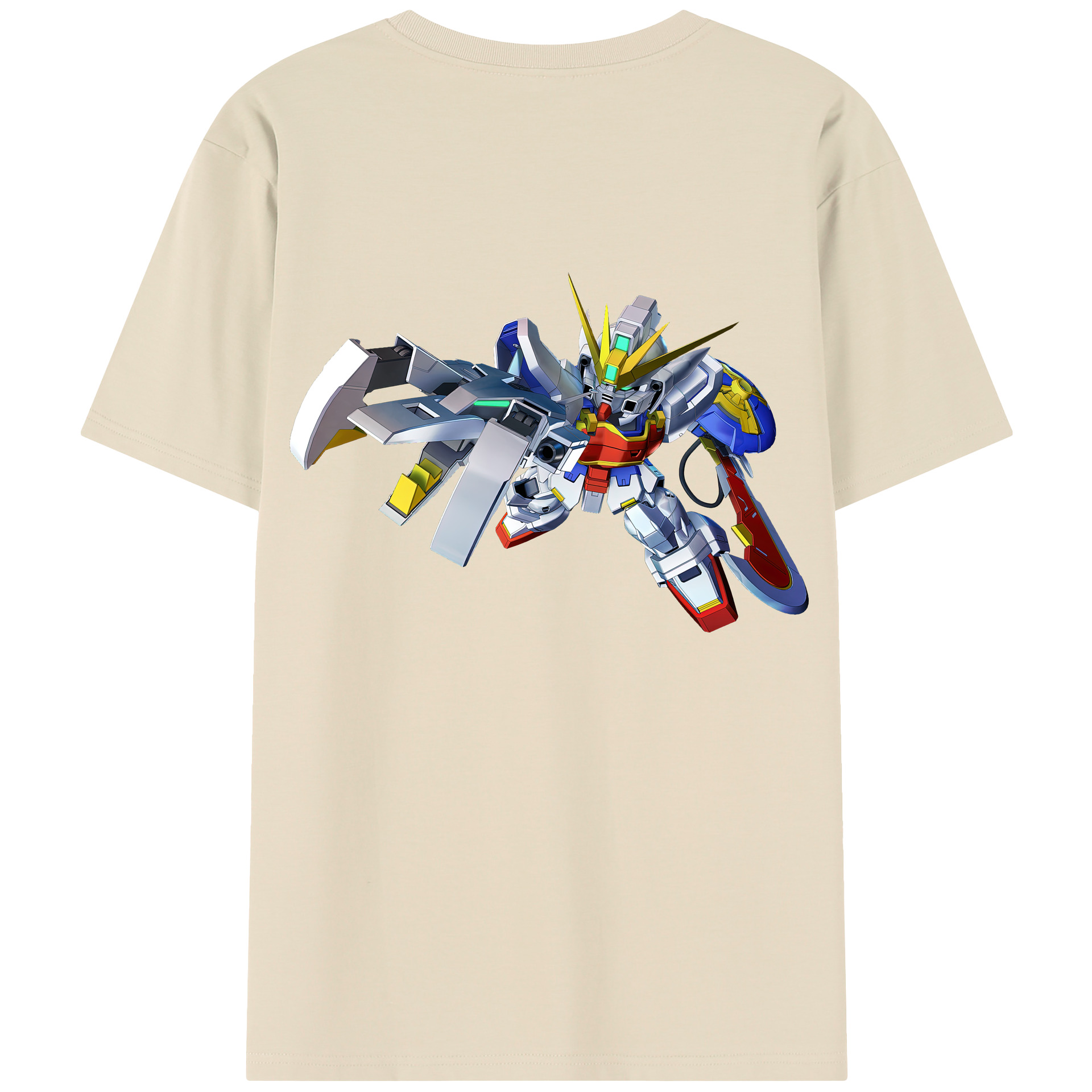 （画像用） 機動戦士ガンダム Mobile Suit Gundam 綿100％半袖Tシャツ（背面プリント）