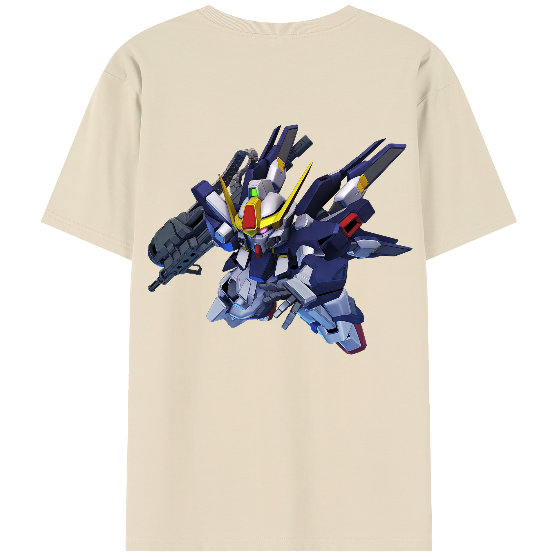 （画像用） 機動戦士ガンダム Mobile Suit Gundam 綿100％半袖Tシャツ（背面プリント）
