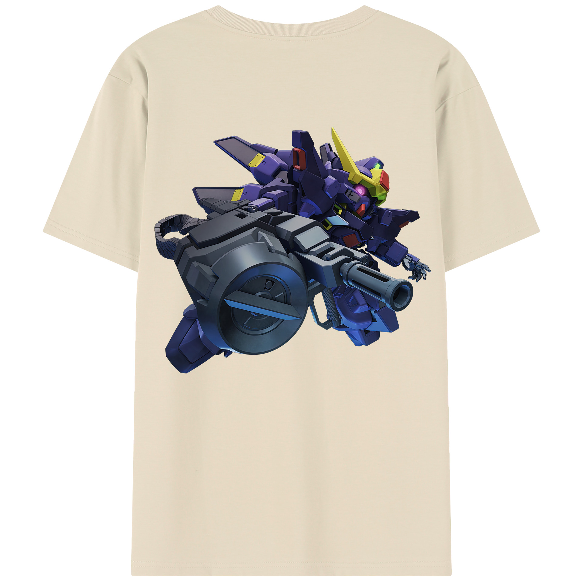 （画像用） 機動戦士ガンダム Mobile Suit Gundam 綿100％半袖Tシャツ（背面プリント）