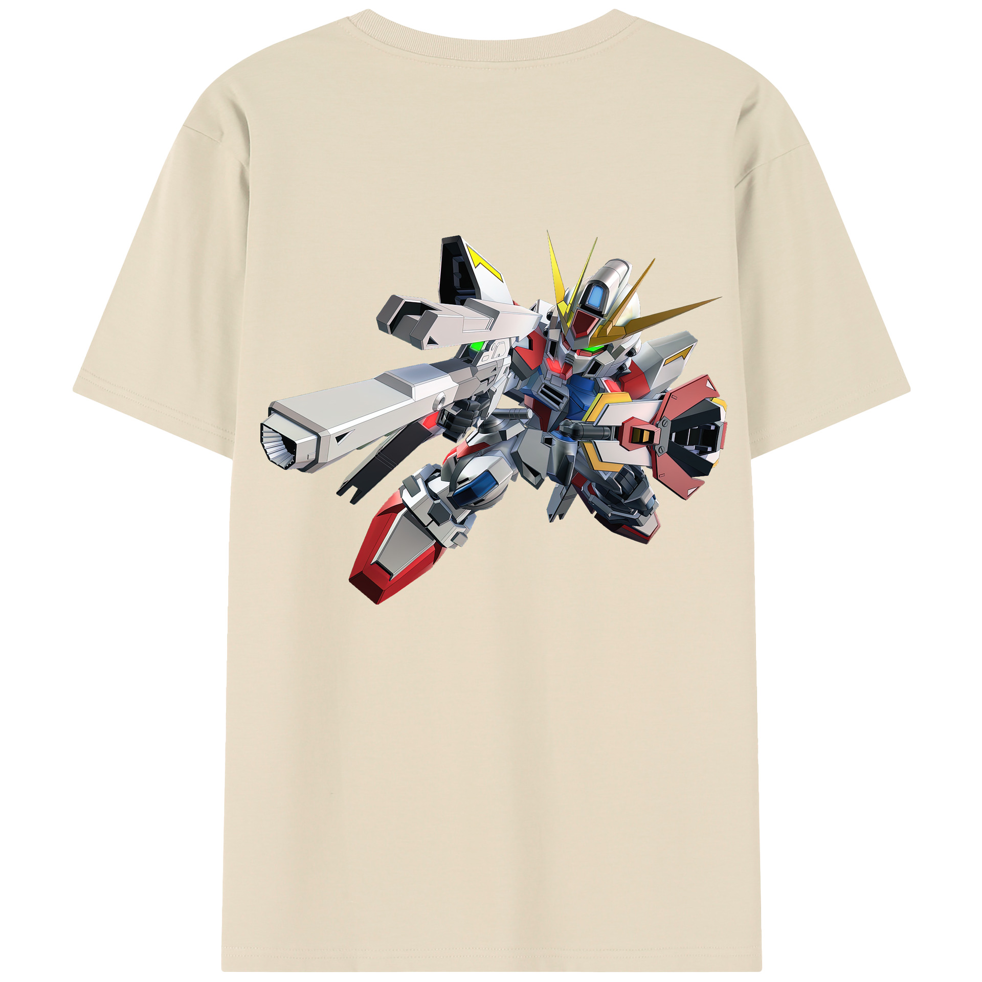 （画像用） 機動戦士ガンダム Mobile Suit Gundam 綿100％半袖Tシャツ（背面プリント）