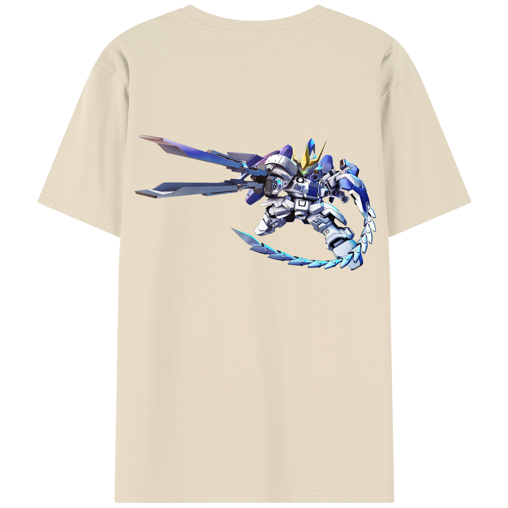 （画像用） 機動戦士ガンダム Mobile Suit Gundam 綿100％半袖Tシャツ（背面プリント）